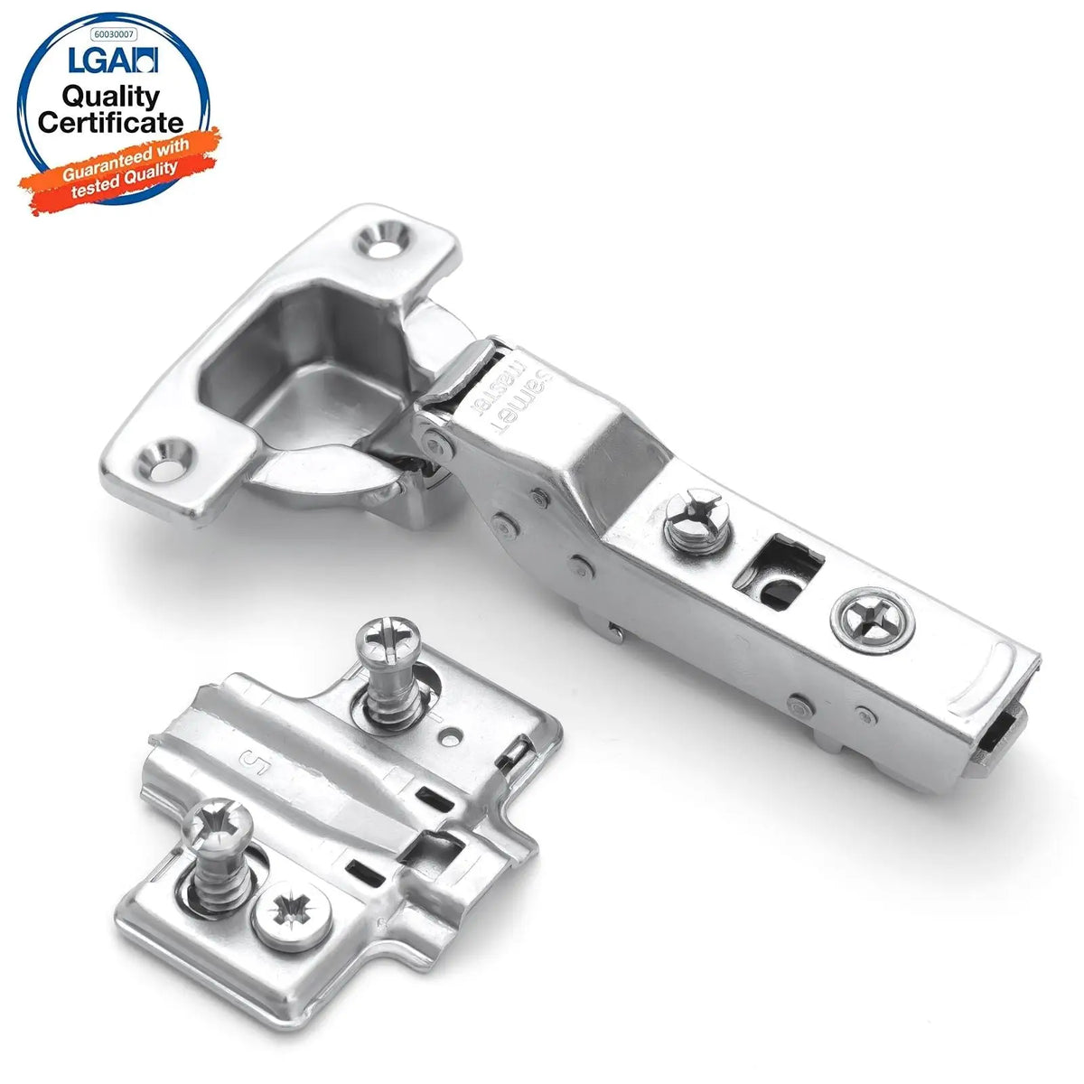 2X Clip Top Soft Close 110° Half Overlay Cabinet Hinge Mounting Plate – view 9