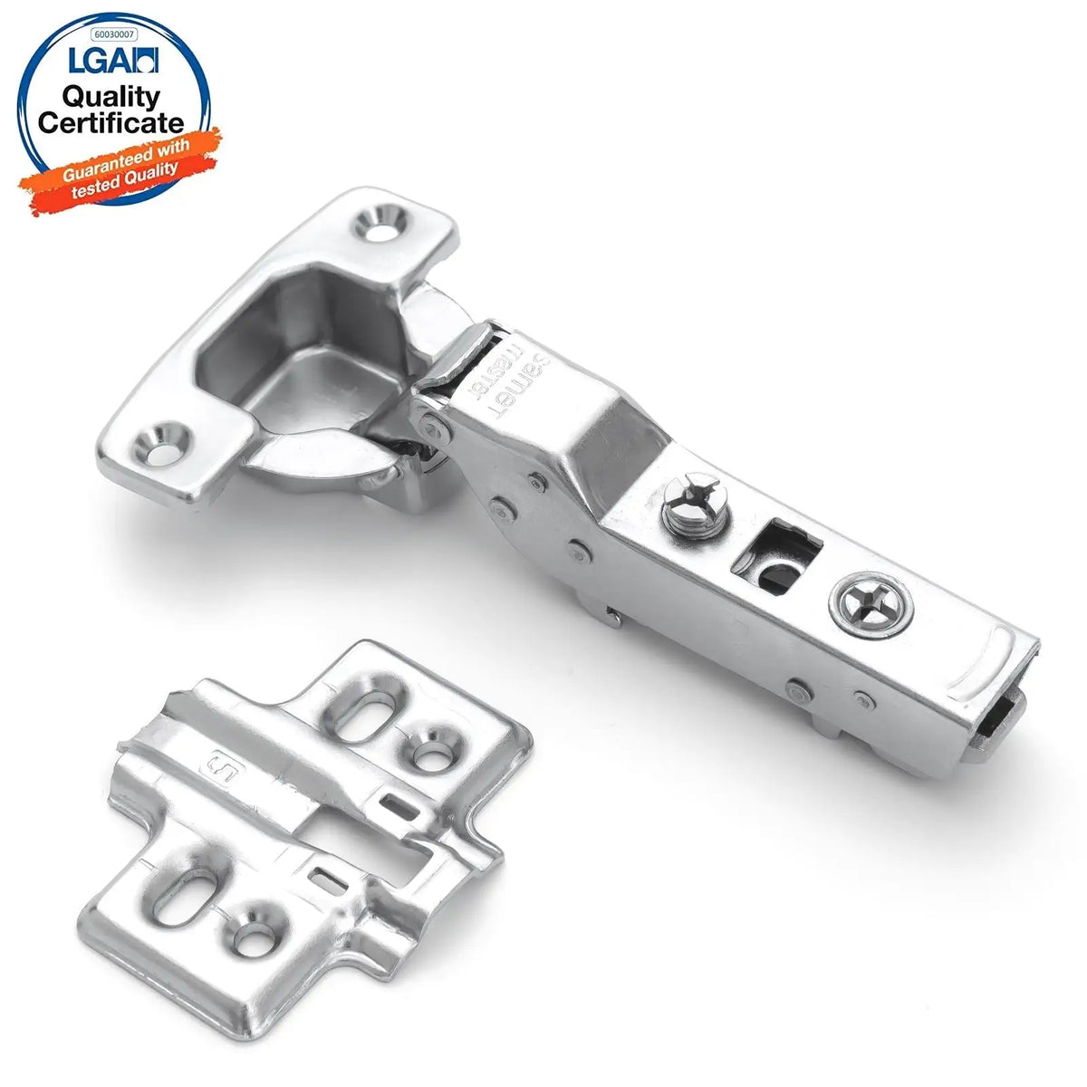 2X Clip Top Soft Close 110° Half Overlay Cabinet Hinge Mounting Plate – view 12