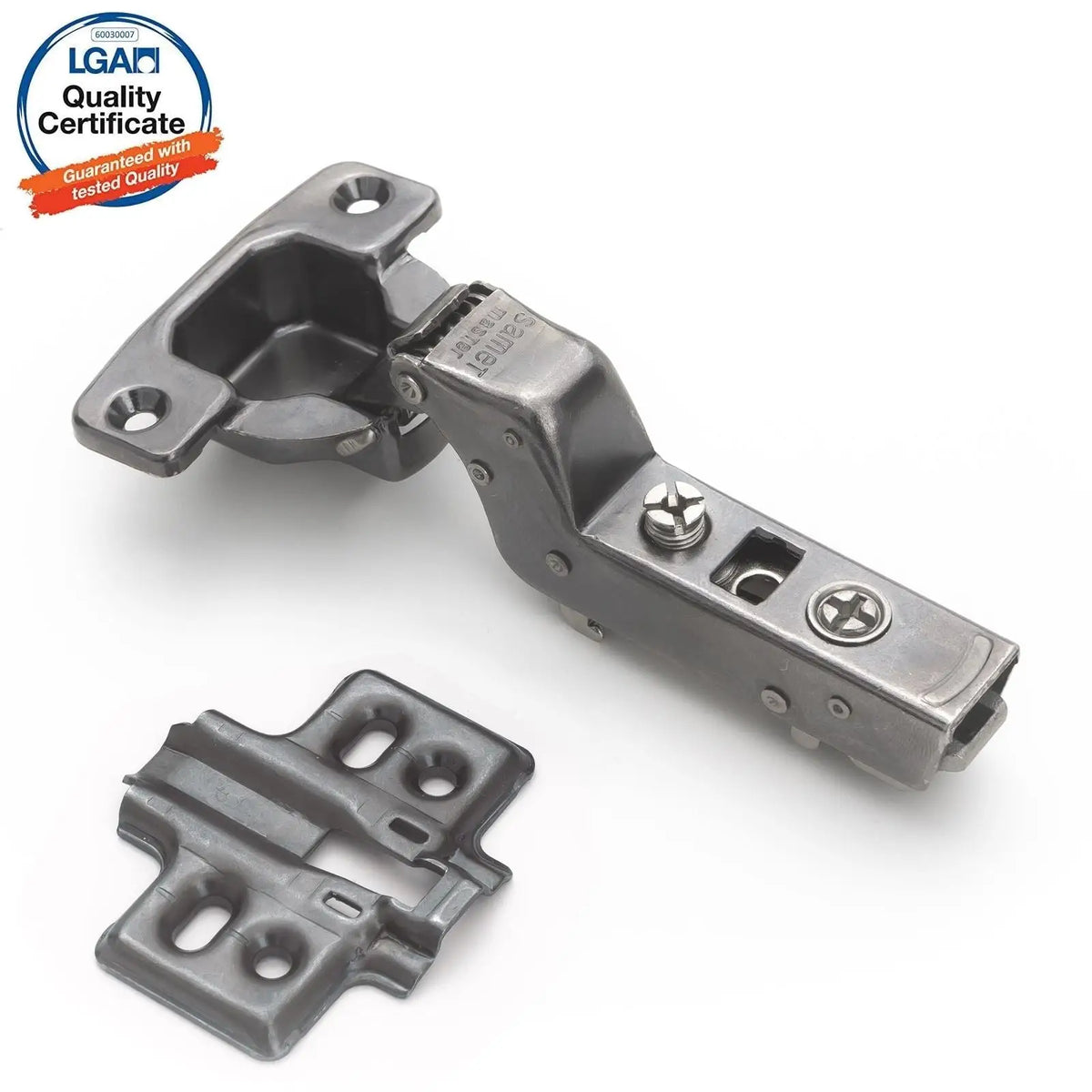 2X Clip Top Soft Close 110° Inset Cabinet Hinge Mounting Plate – view 17