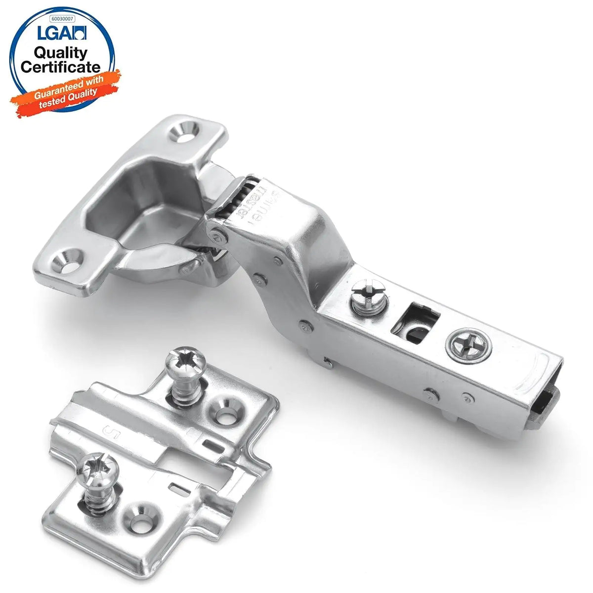 2X Clip Top Soft Close 110° Inset Cabinet Hinge Mounting Plate – view 18