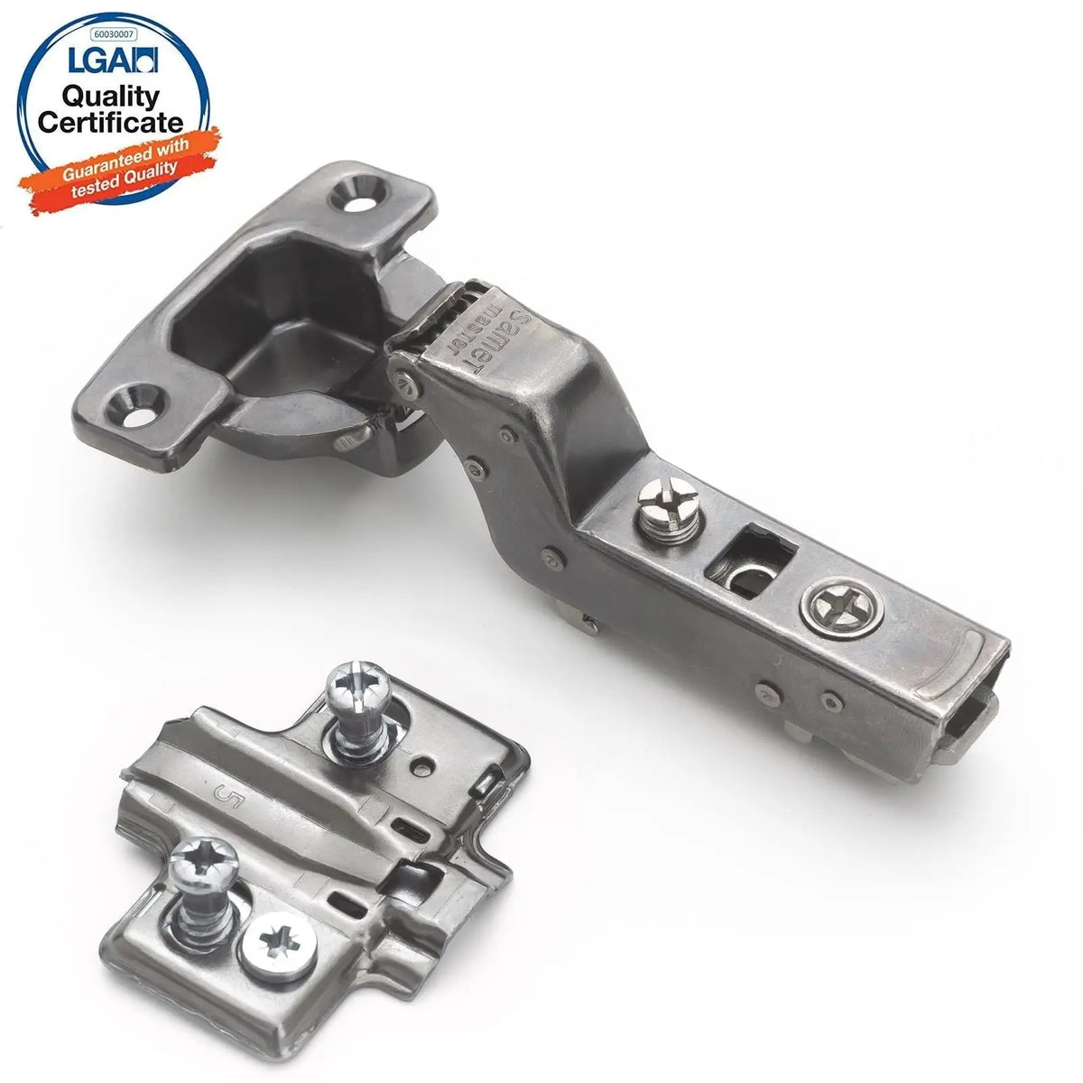 2X Clip Top Soft Close 110° Inset Cabinet Hinge Mounting Plate – view 15