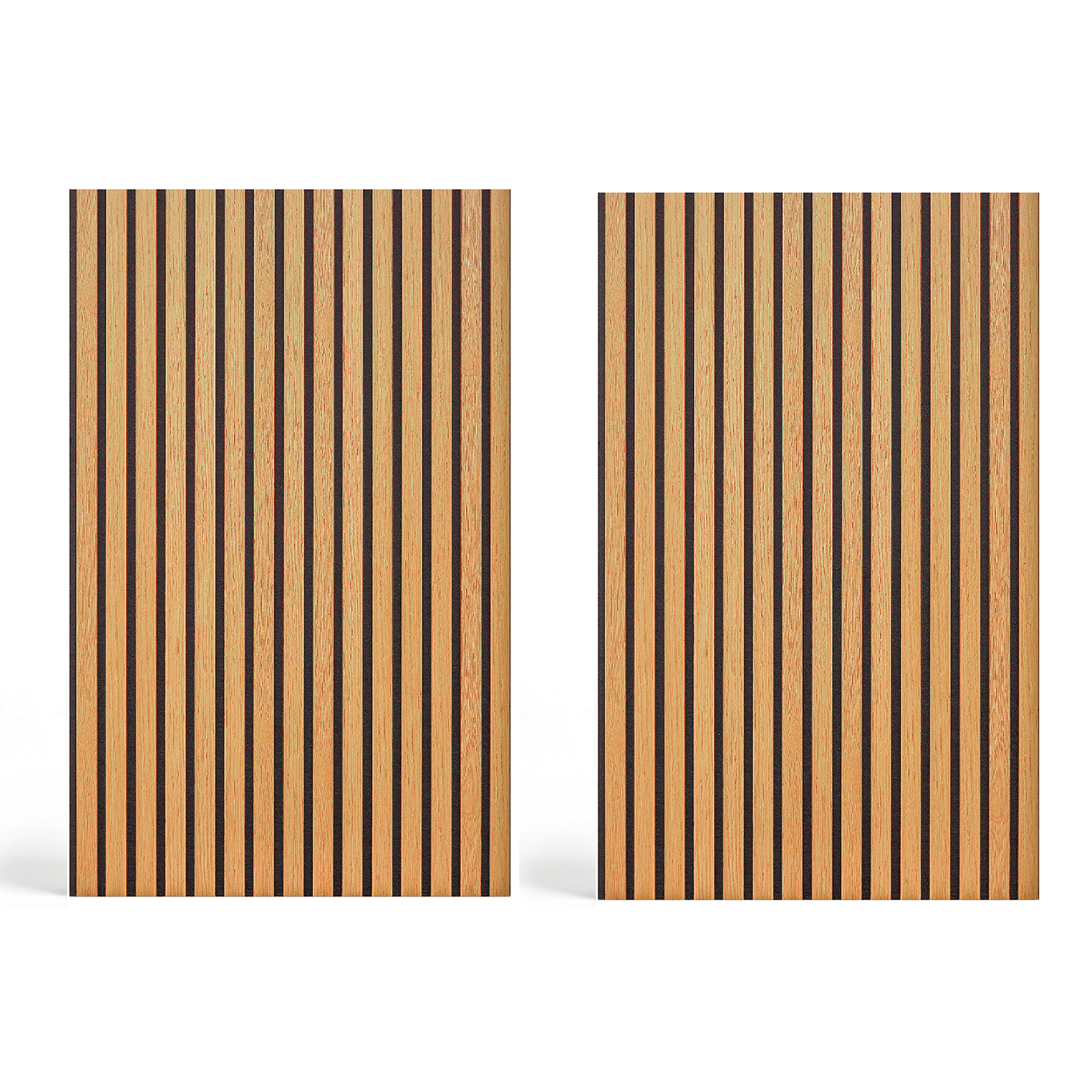 Acoustic Slat Wood Wall Panel - Oak - 1200 - 2 Pack