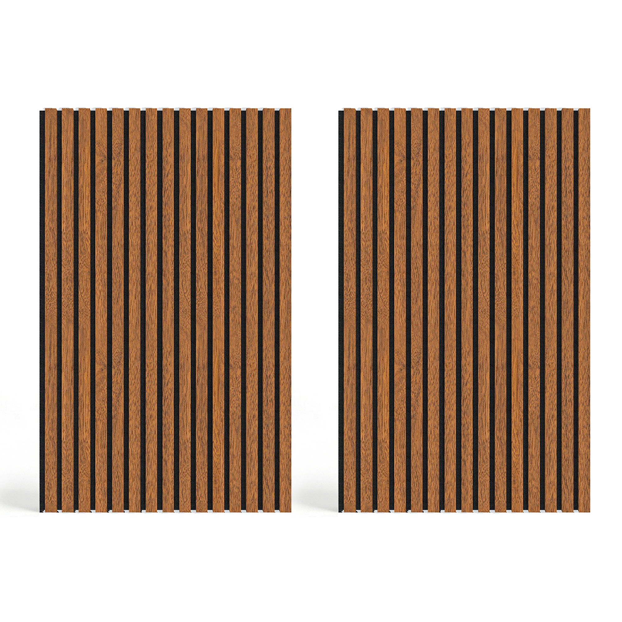 Acoustic Slat Wood Wall Panel - WALNUT - 1200 - 2 Pack - Acoustic Panels | Decoranddecor