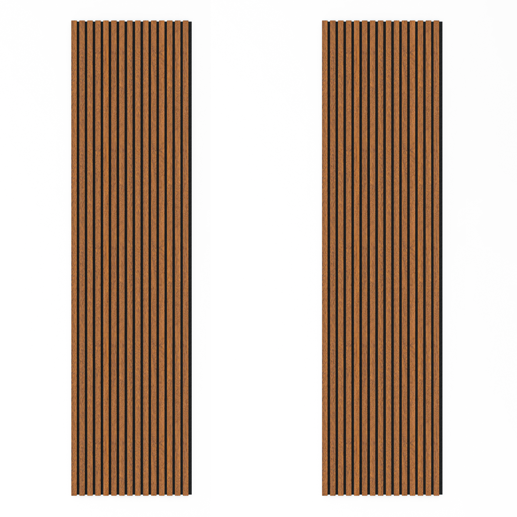 Acoustic Slat Wood Wall Panel - Walnut - 2400 - 2 Pack - Acoustic Panels | Decoranddecor