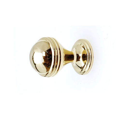 Collier - Round Cabinet Knob - Polished Gold - Decor And Decor