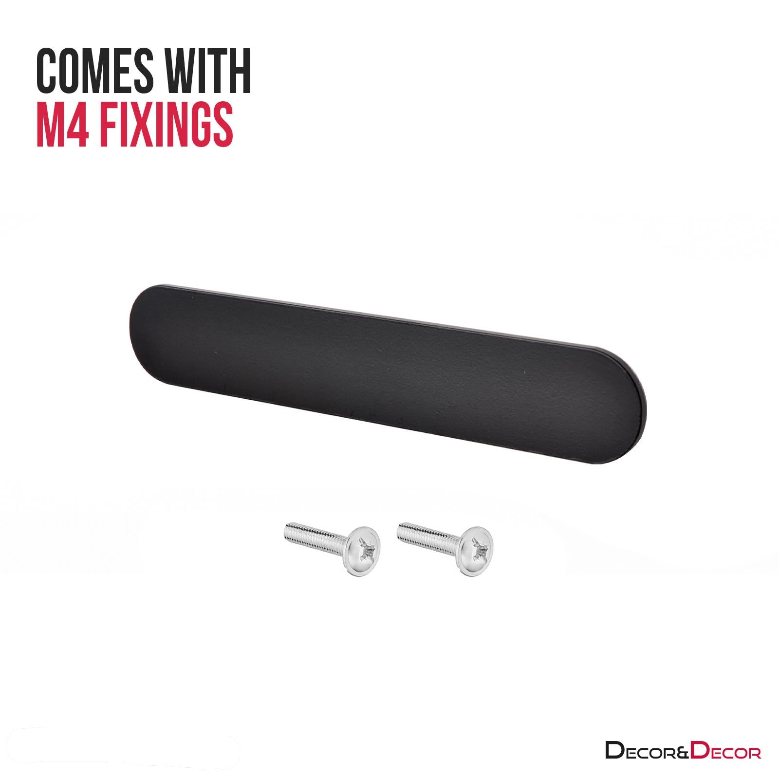 Istra - Kitchen Cabinet Drawer Pull Handle - Matt Black - Cupboard Handles - View 3 | Decoranddecor