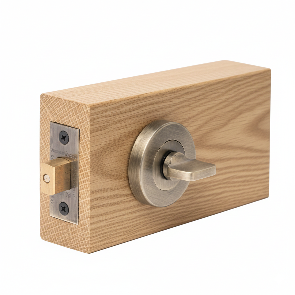 Fire Rated Tubular Mortice Deadbolt and Bathroom Turn And Release Thumbturn - Antique Brass – view 3