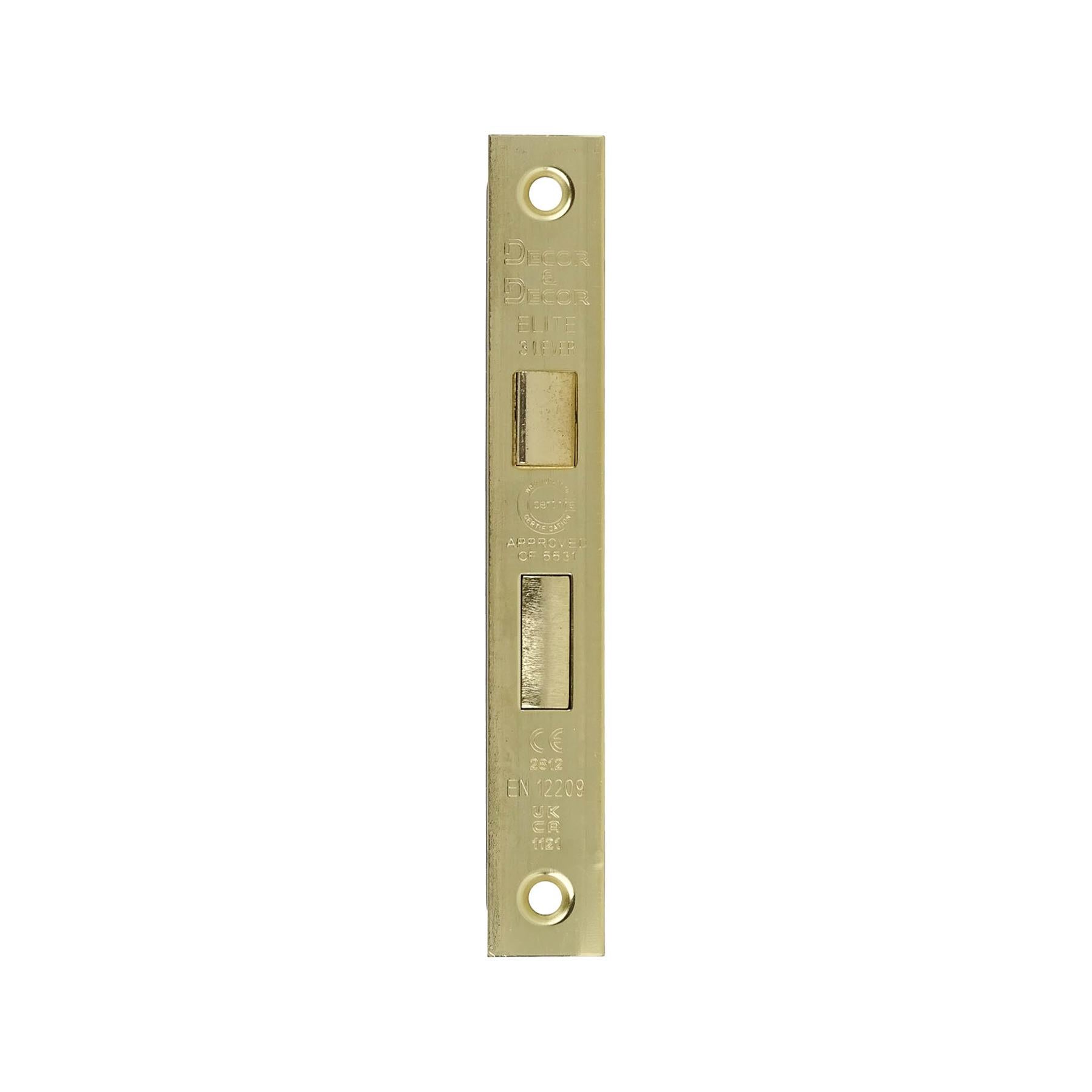 Fire Rated Sash Mortice Lock - 64mm - Electro Brass - Sash Mortice Lock | Decoranddecor