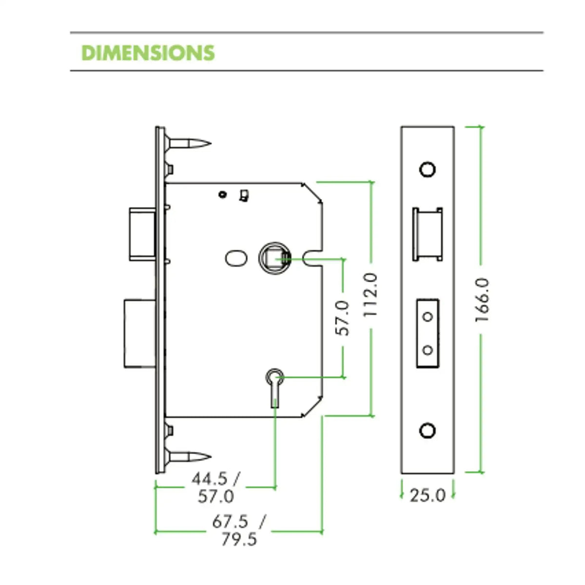5 Lever Sash Lock Stainless Steel By Zoo Hardware – view 2
