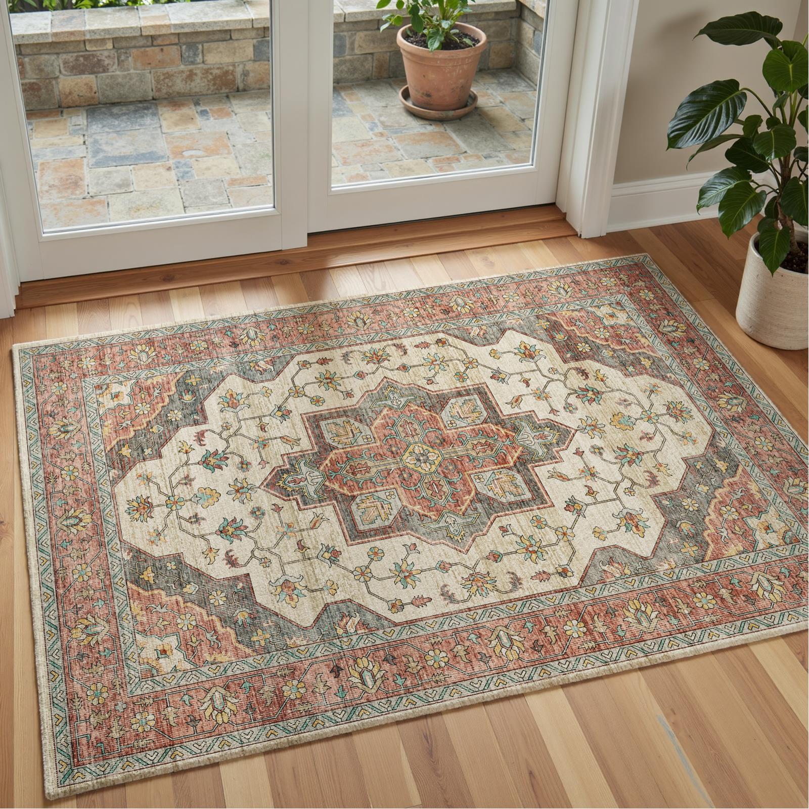 Solora - Persian Washable Bathroom Rug - 60x90cm - Washable Rugs | Decoranddecor