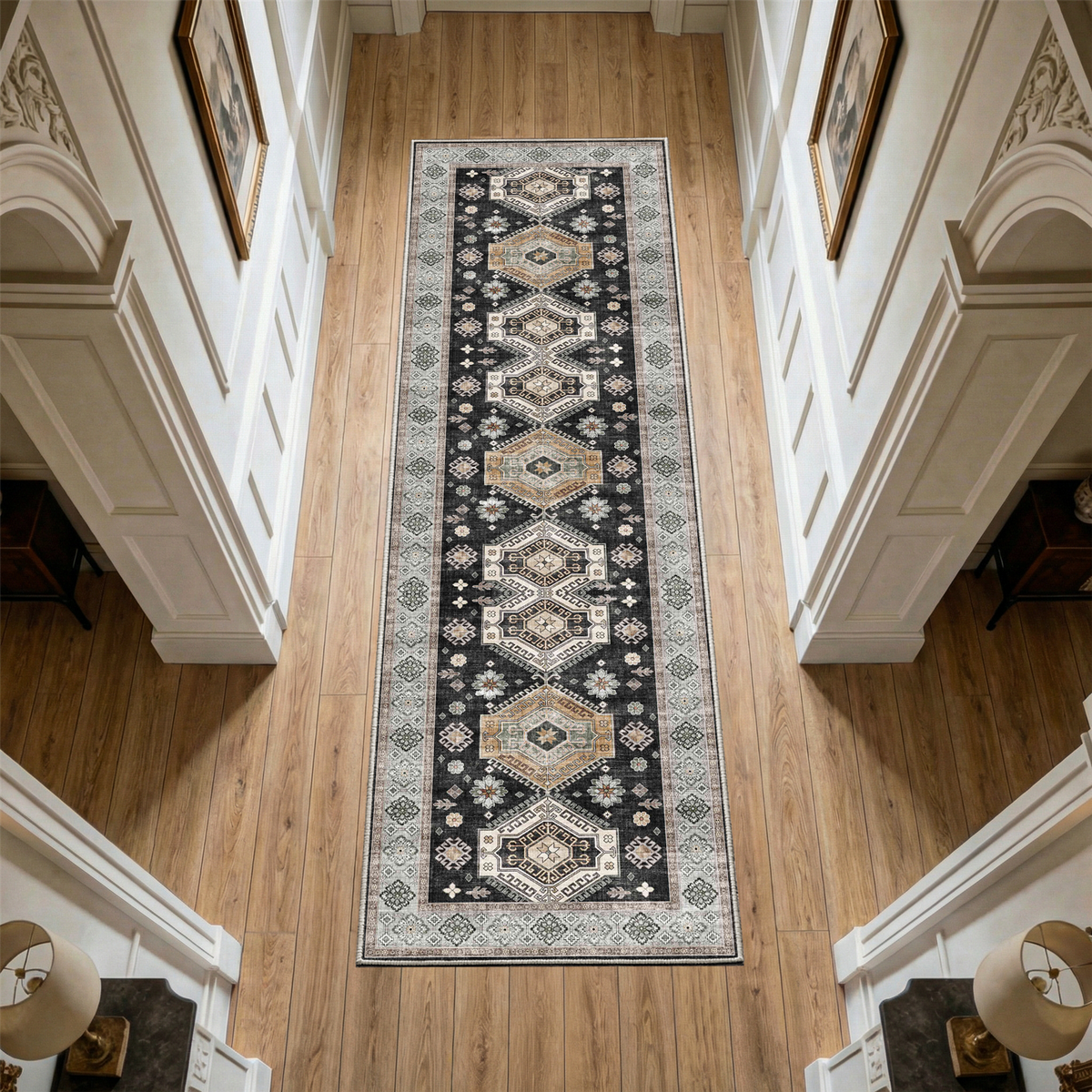 Duskra - Persian Washable Runner Hallway Rug - 80x300cm – view 8