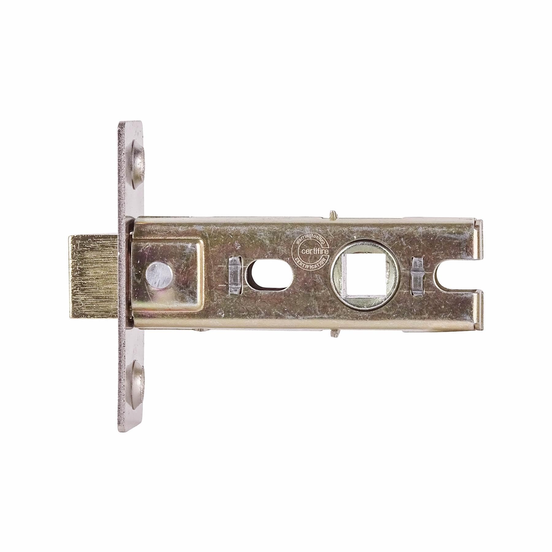 Fire Rated Tubular Mortice Latch - 76mm - Satin Nickel - 4 Pack - Decor And Decor