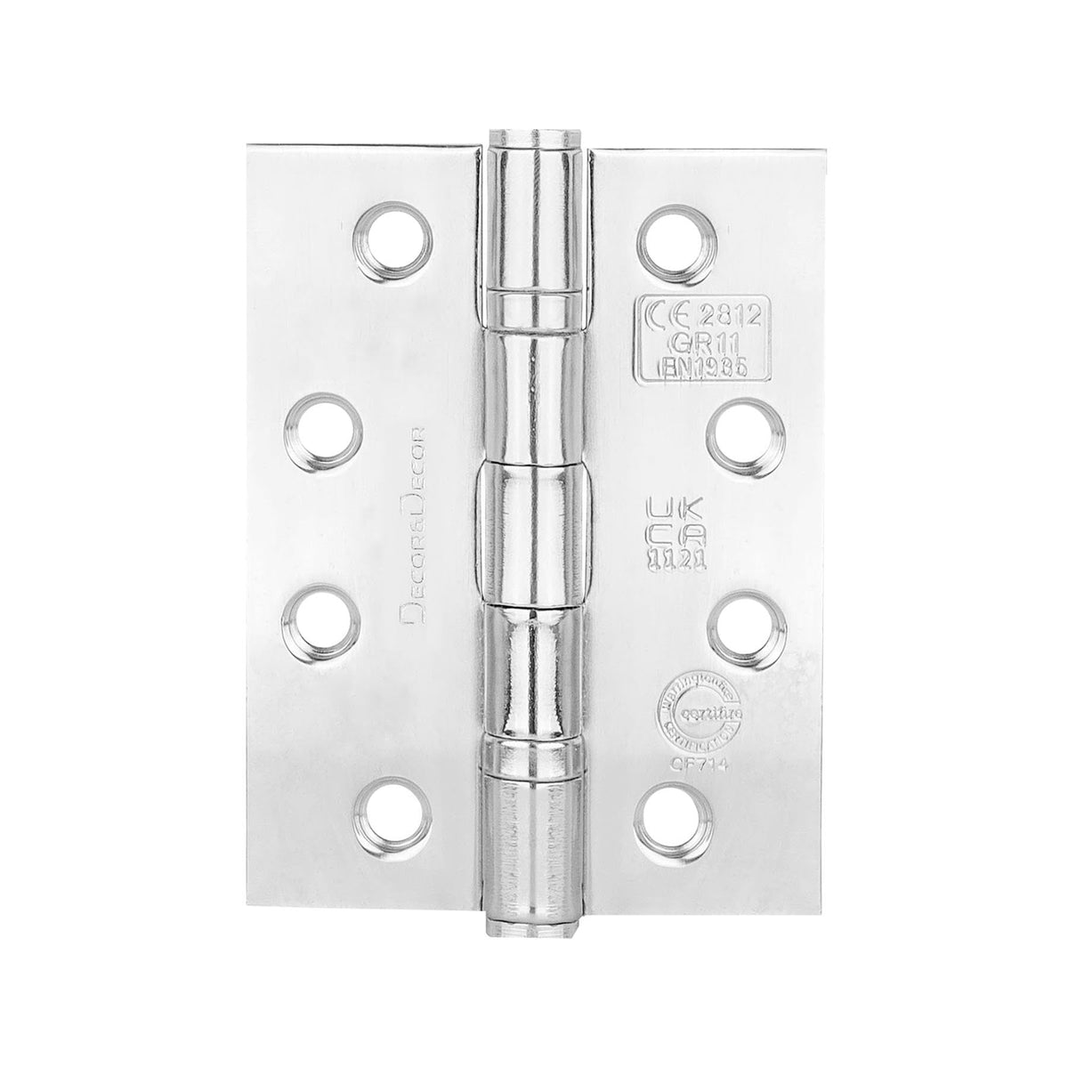 Ball Bearing Fire Rated Door Hinges - 102mm - Polished Chrome - 2 Pairs – view 3