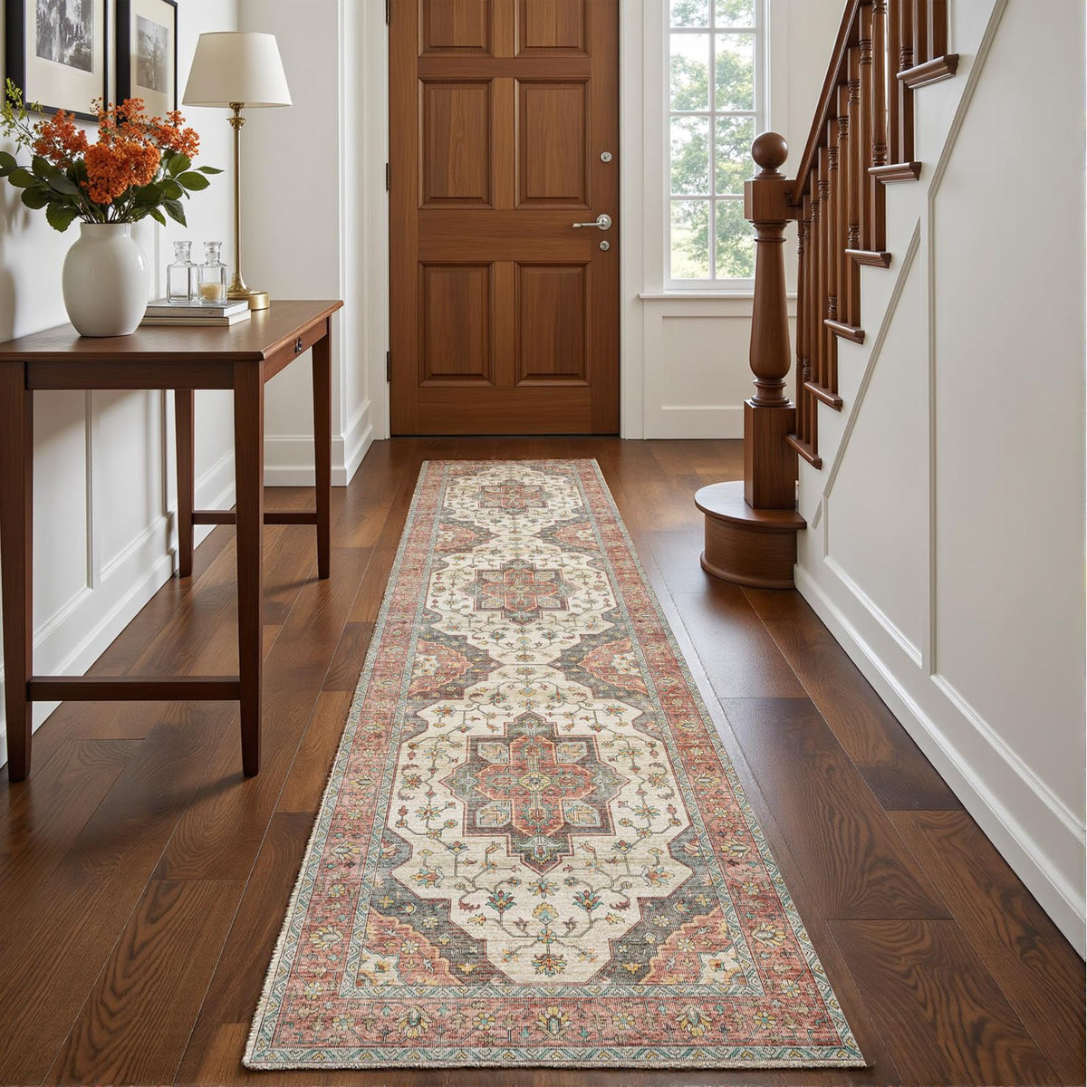 Solora - Persian Washable Runner Hallway Rug - 60x240cm