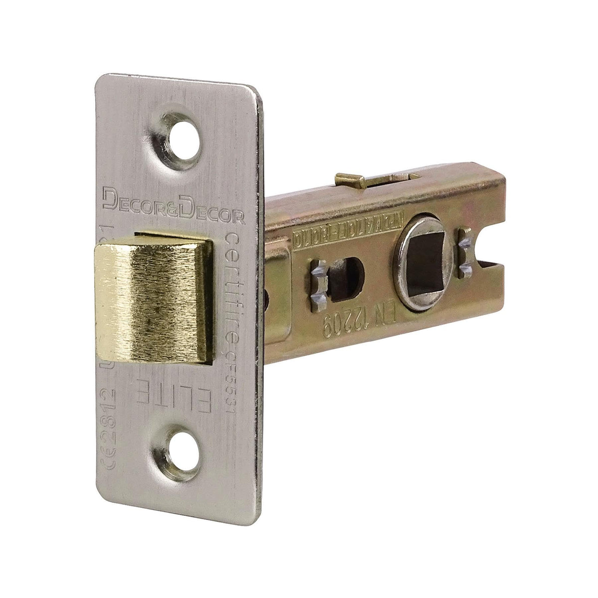 Fire Rated Tubular Mortice Latch - 64mm - Satin Nickel - 4 Pack – view 3