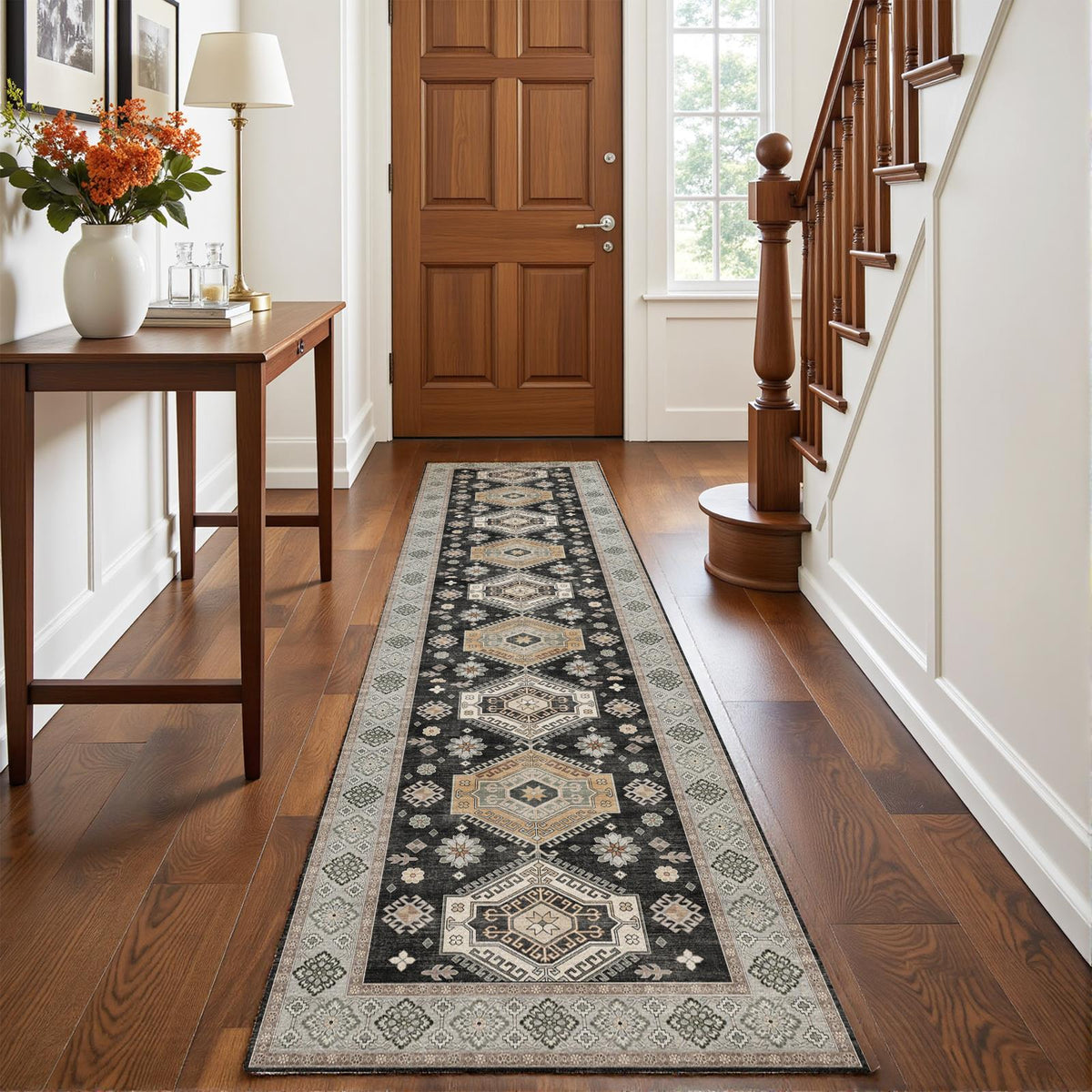 Duskra - Persian Washable Runner Hallway Rug - 60x240cm