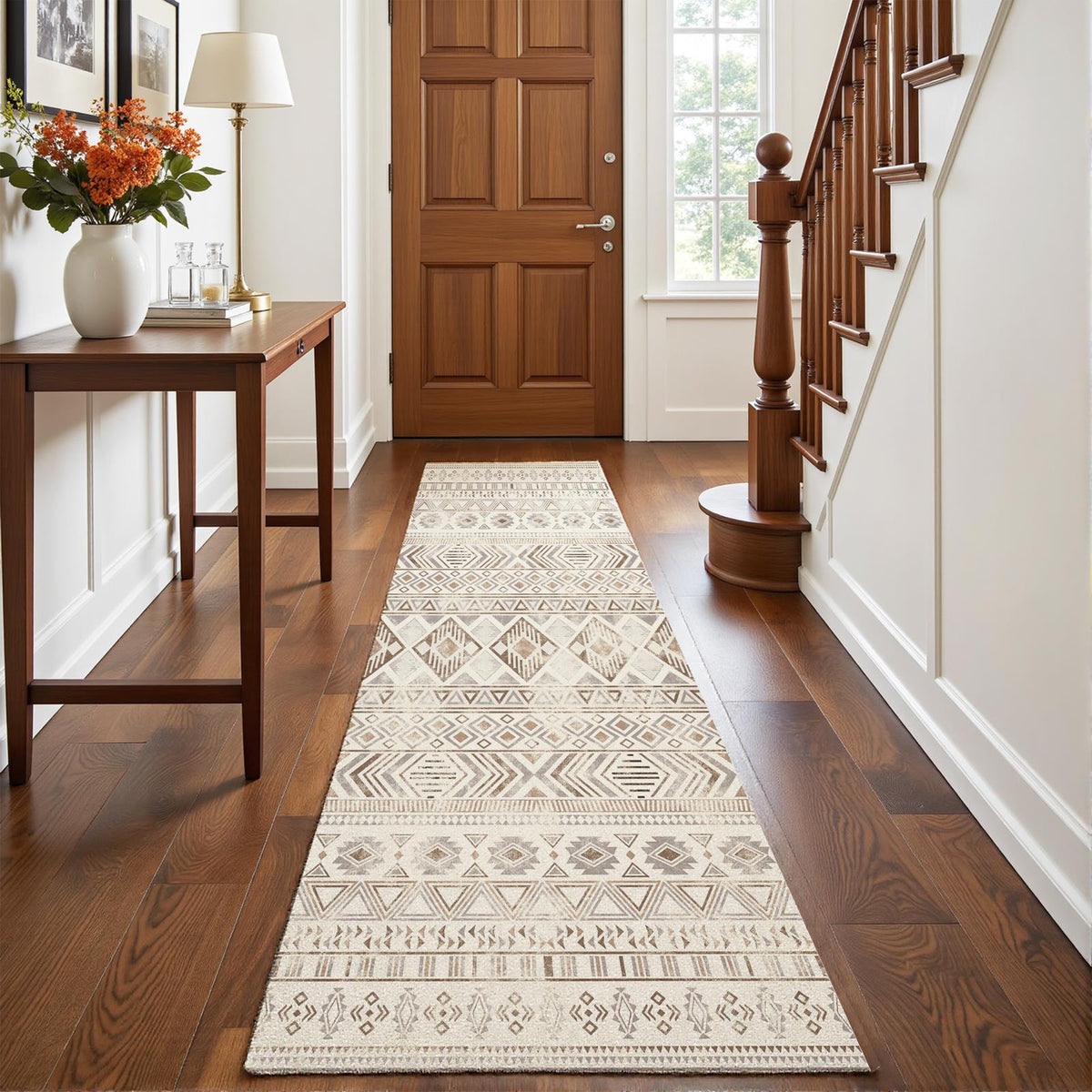 Nomira - Traditional Washable Runner Hallway Rug - 60x240cm