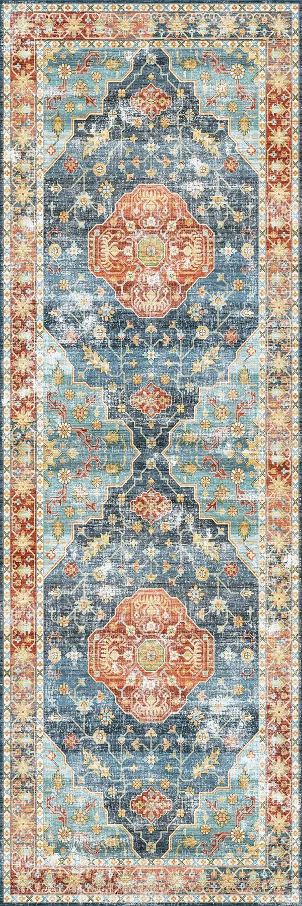 Avenza - Traditional Washable Small Runner Rug - 60x180cm