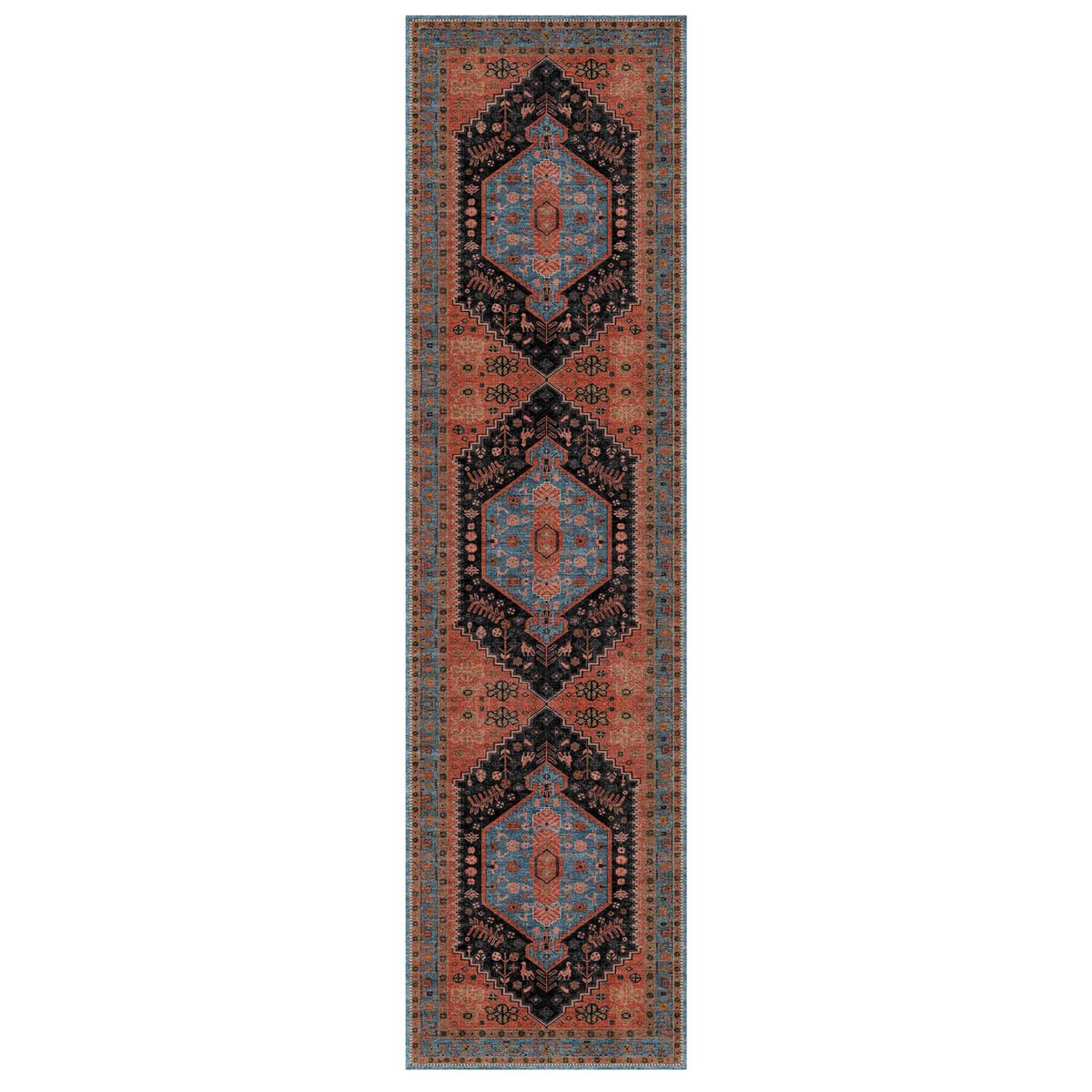 Lunora - Traditional Washable Runner Hallway Rug - 80x300cm – view 2