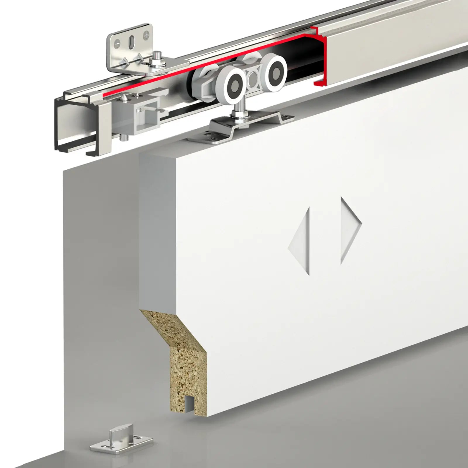 T-Slide Top Hung Sliding Door Kit - 1200mm Track - Decor And Decor