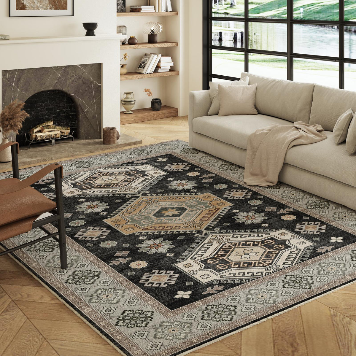 Duskra - Persian Washable Large Living Room Rug - 160x230cm