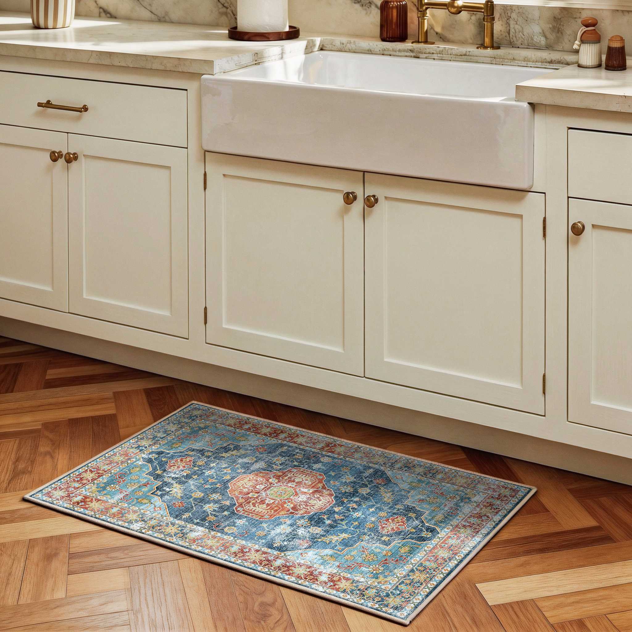 Avenza - Traditional Washable Small Rug - 60x90cm