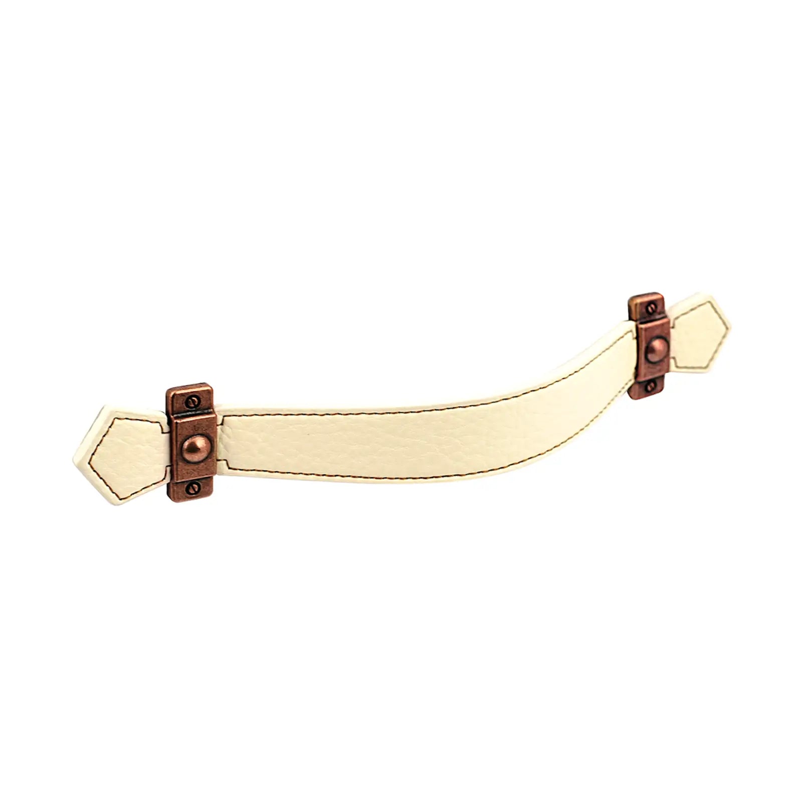 Leather Cabinet Pulls and Strap Handles To Match - Decor And Decor
