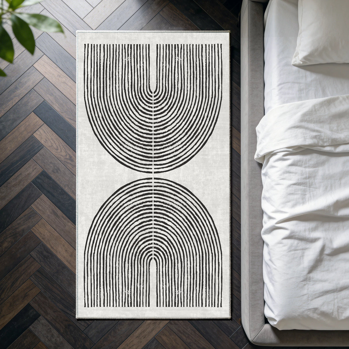 Brayen - Geometric Washable Kitchen Rug - 80x150cm