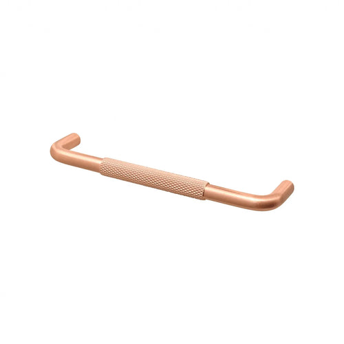 Insignia - Knurled D Shaped Cabinet Drawer Handle - Satin Copper - Decor And Decor