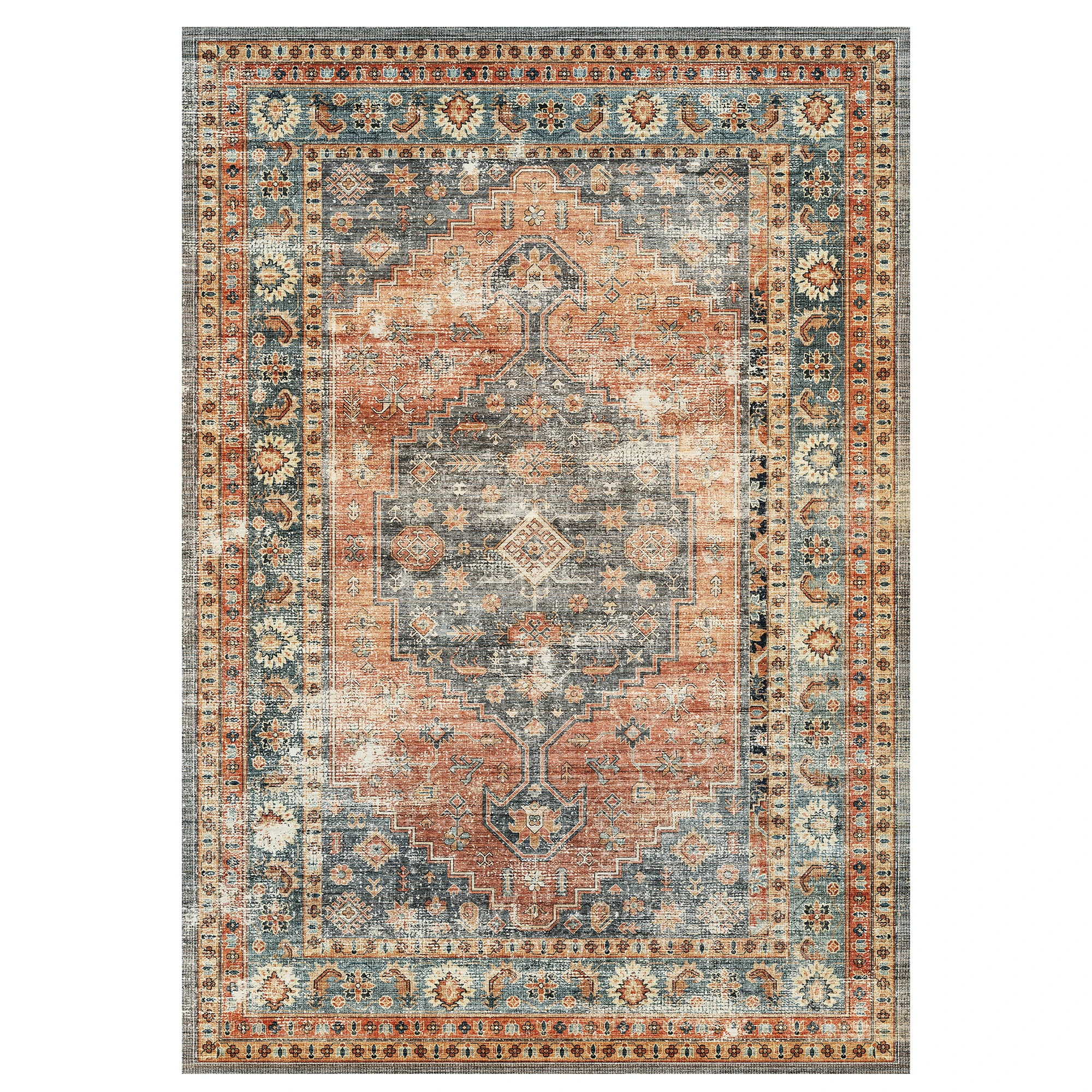 Calmere - Vintage Washable Large Living Room Rug - 160x230cm – view 2