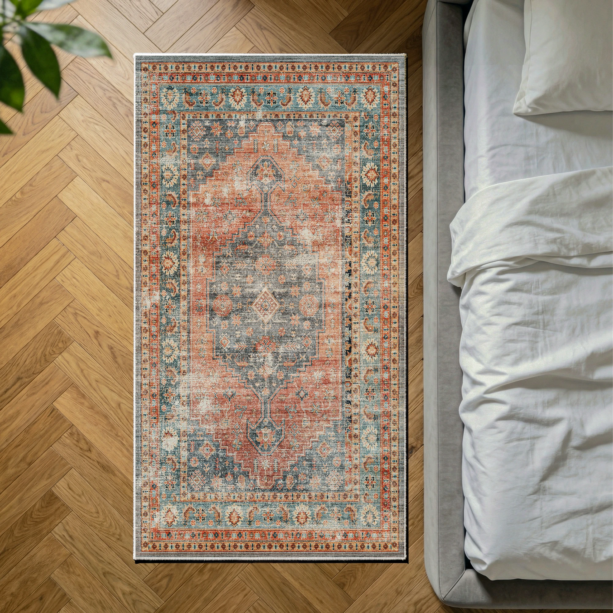 Calmere - Vintage Washable Kitchen Rug - 80x150cm