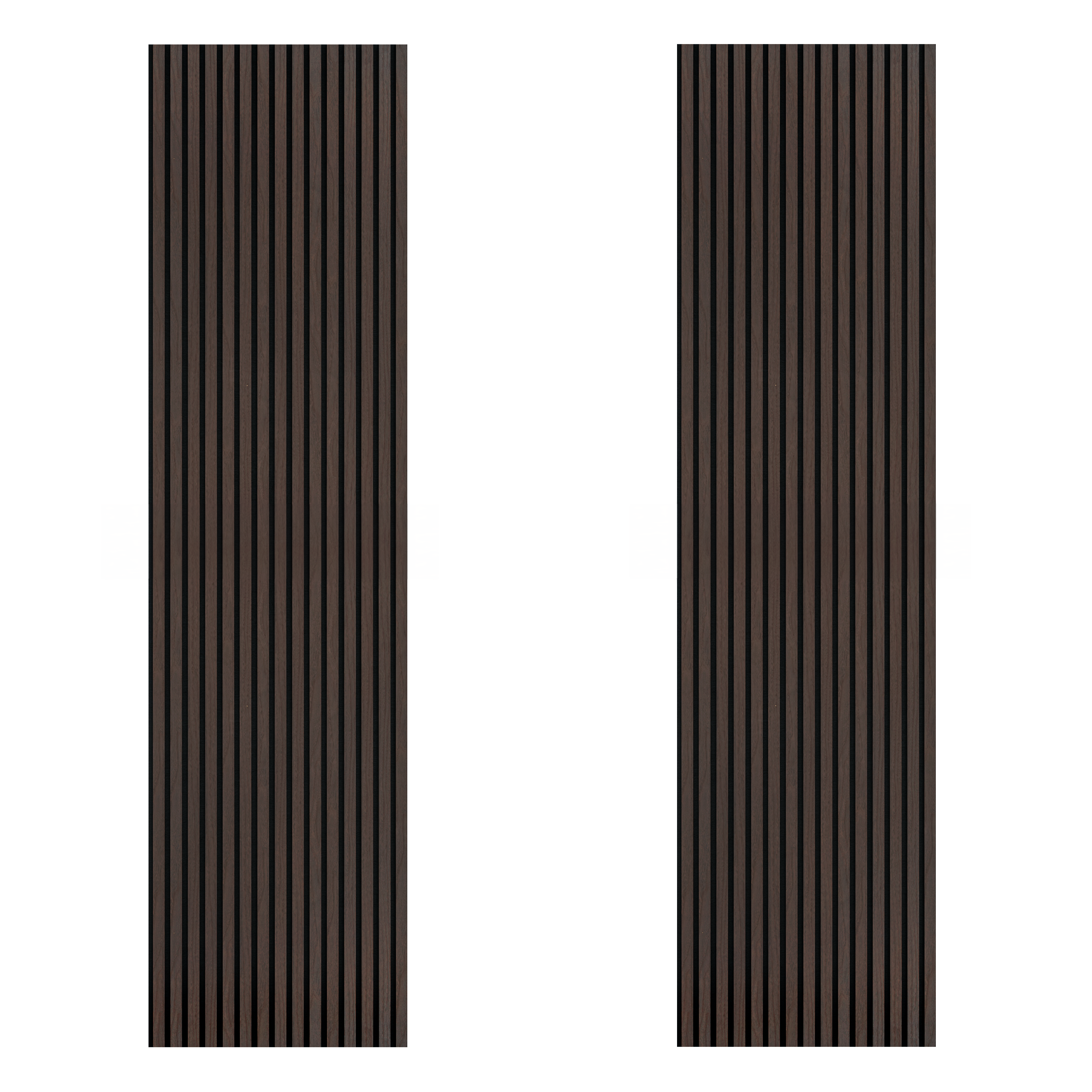 Acoustic Slat Wood Wall Panel - Smoked Oak - 2400 - 2 Pack