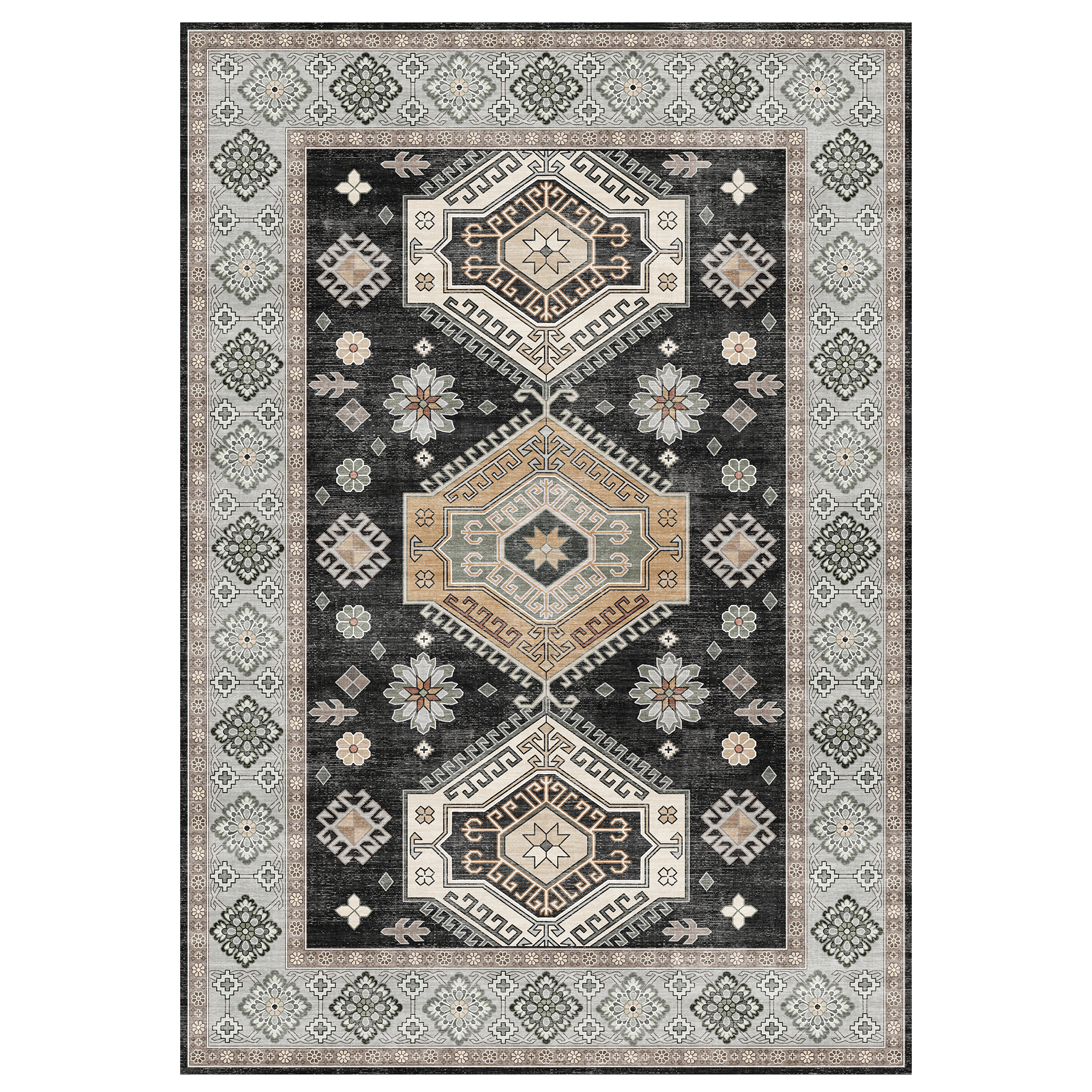 Duskra - Persian Washable Bathroom Rug - 60x90cm