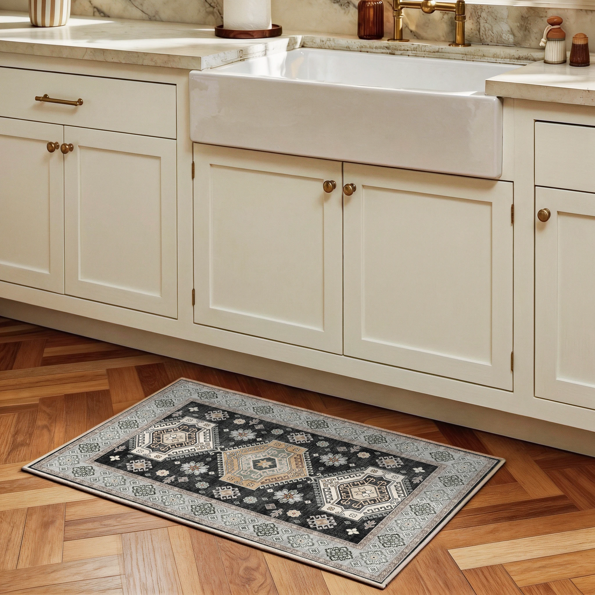 Duskra - Persian Washable Bathroom Rug - 60x90cm