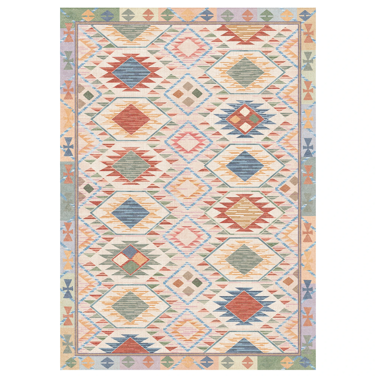 Elaris - Moroccan Washable Living Room Area Rug - 120x170cm