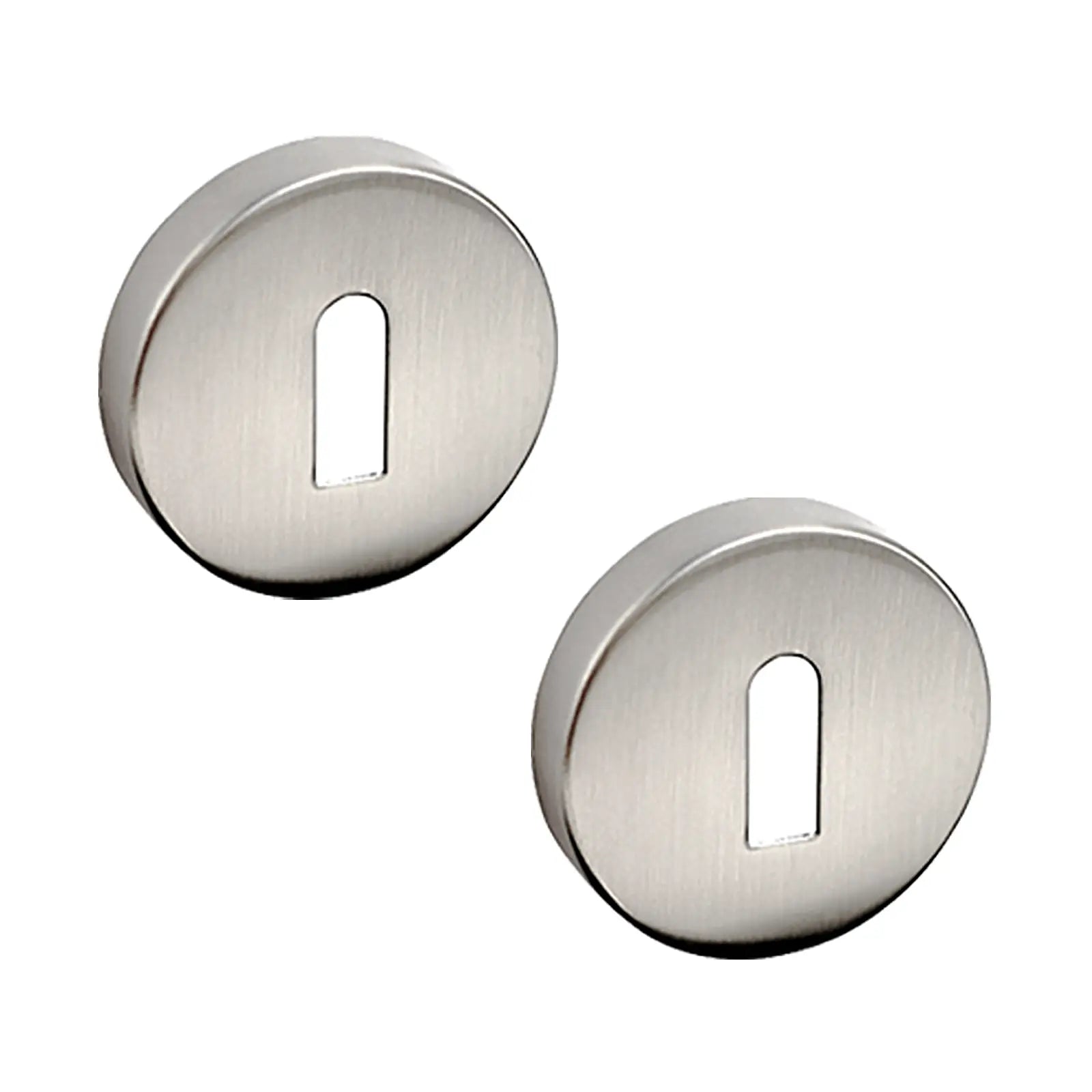 Solace Satin Nickel Privacy Door Lever Handles - Sash Lock Kit Set - Decor And Decor