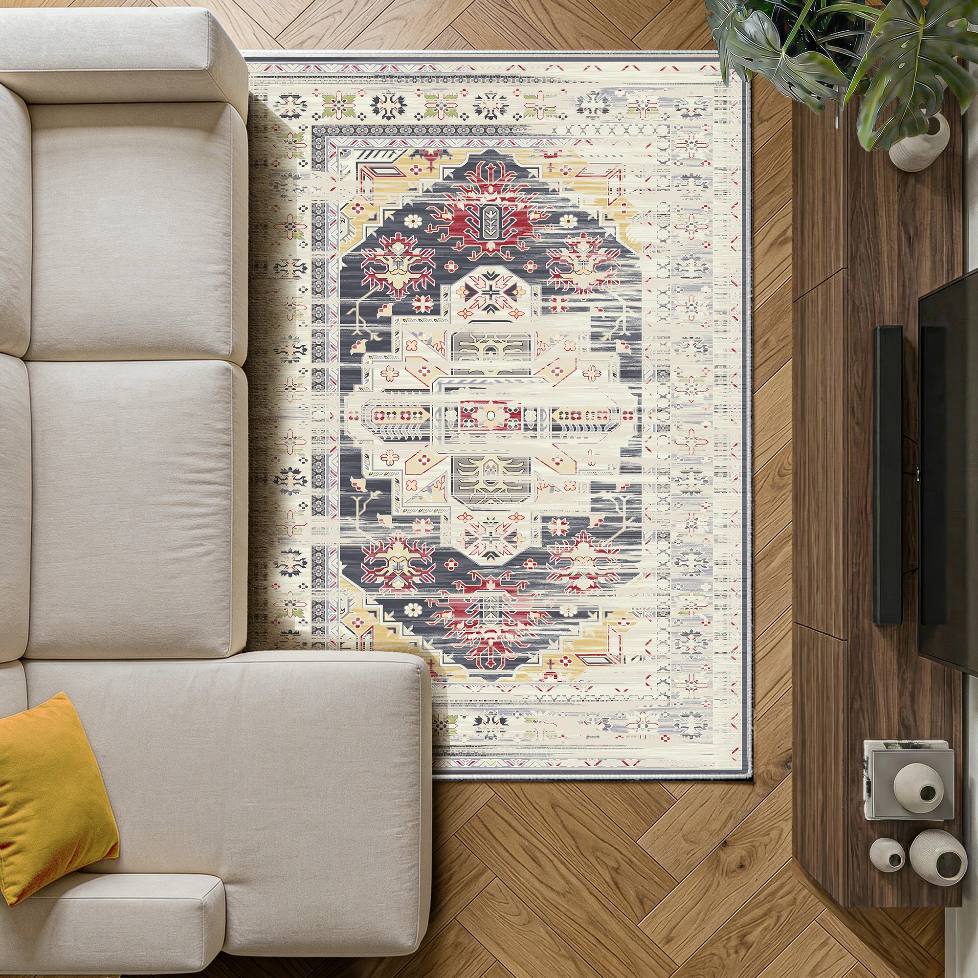 Florin - Persian Washable Medium Area Rug - 120x170cm
