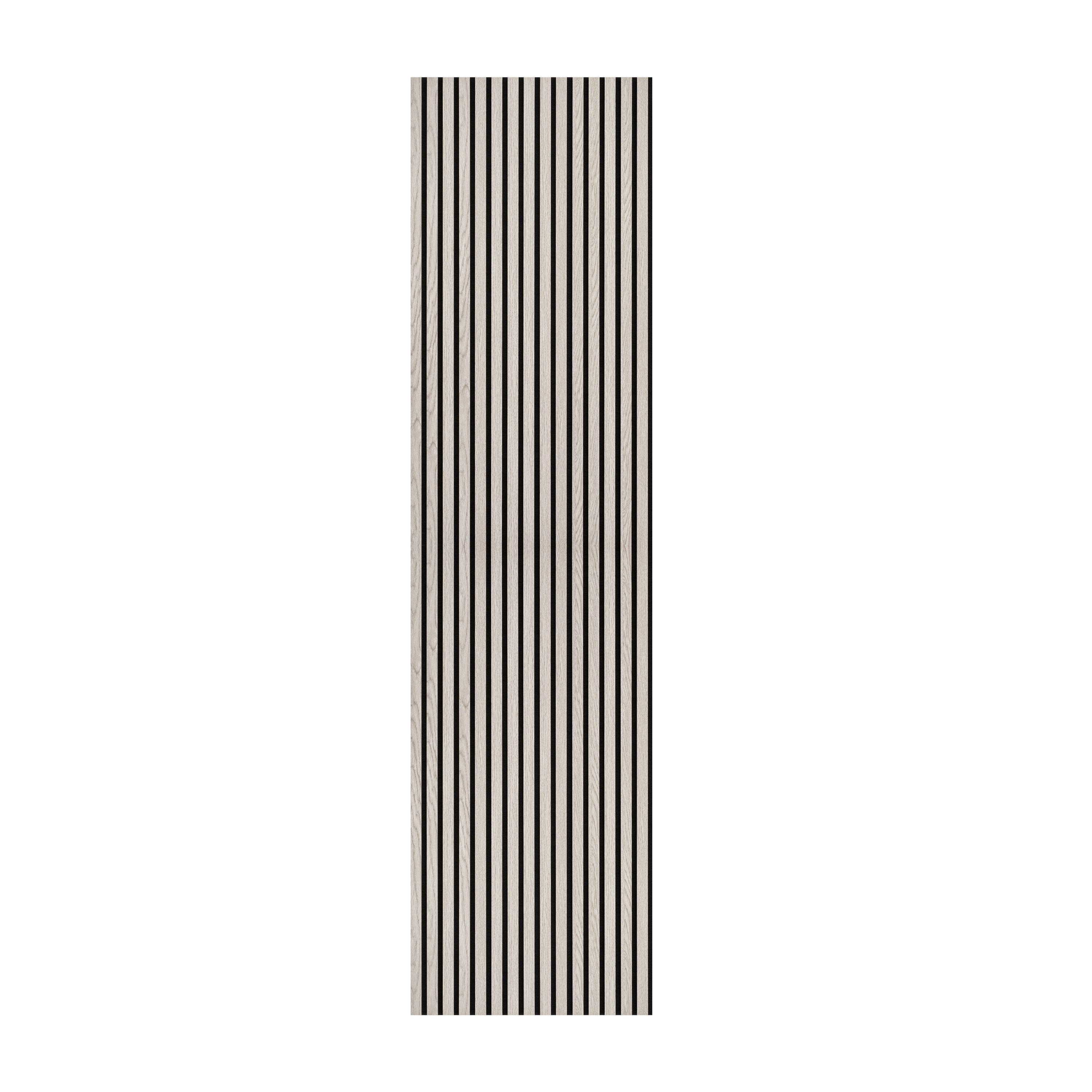 Acoustic Slat Wood Wall Panel - Grey Oak - 2400 - Acoustic Panels | Decoranddecor