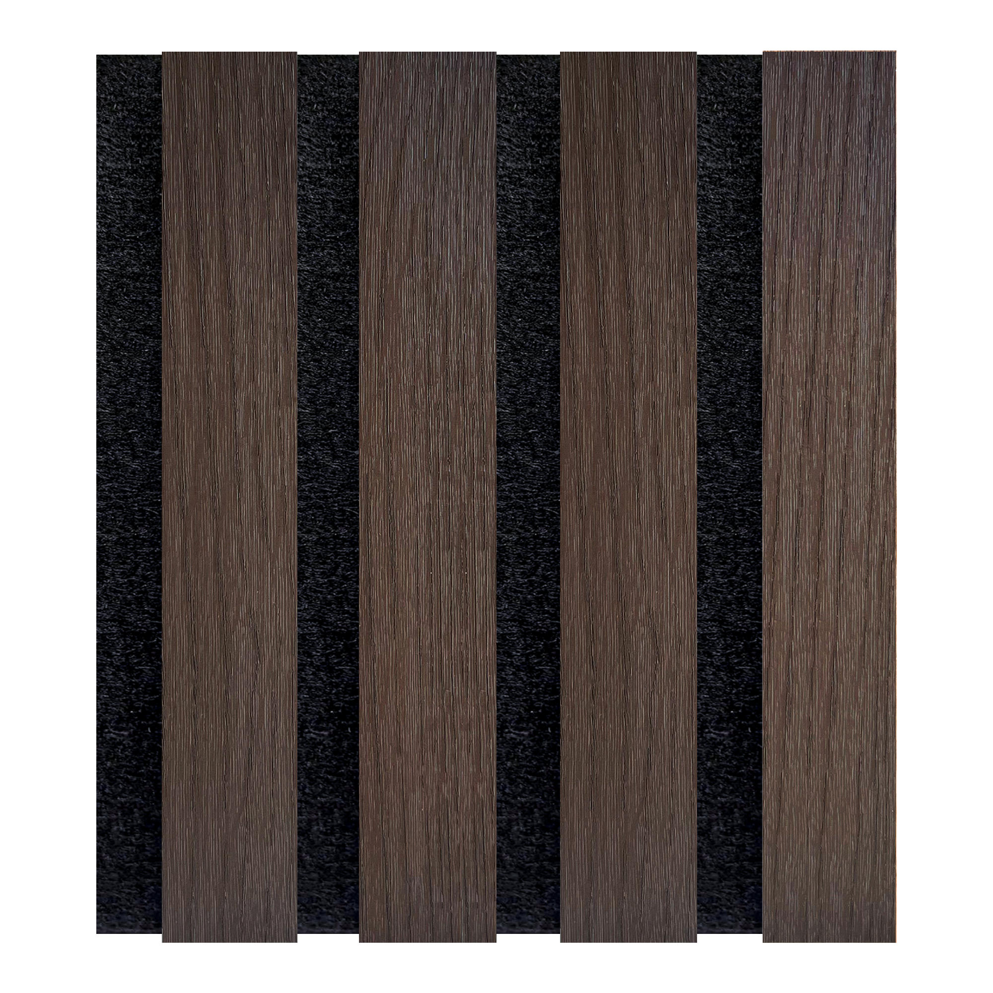 Acoustic Slat Wood Wall Panel - Smoked Oak - SAMPLE - Panel Sample | Decoranddecor