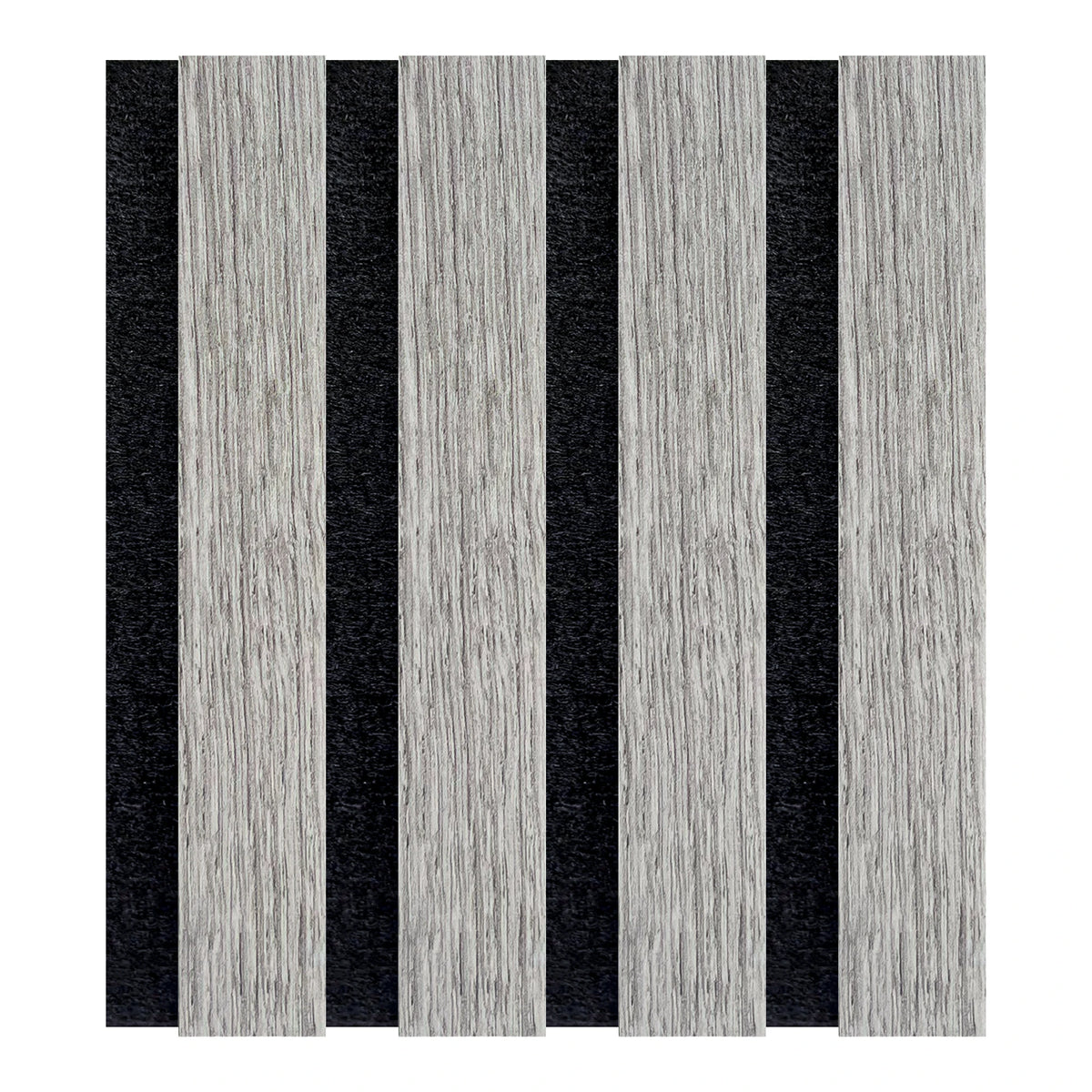 Acoustic Slat Wood Wall Panel - Grey Oak - SAMPLE