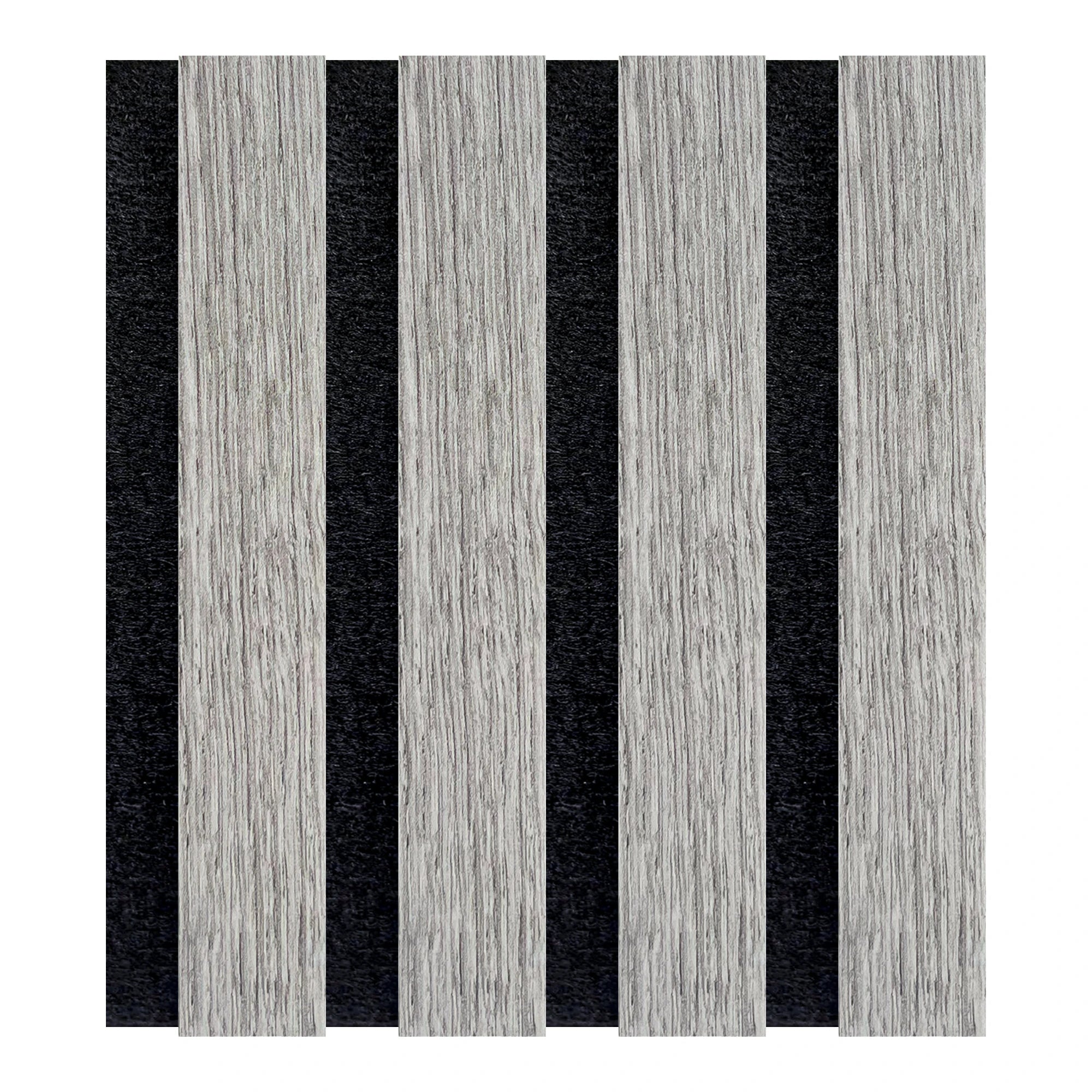Acoustic Slat Wood Wall Panel - Grey Oak - SAMPLE