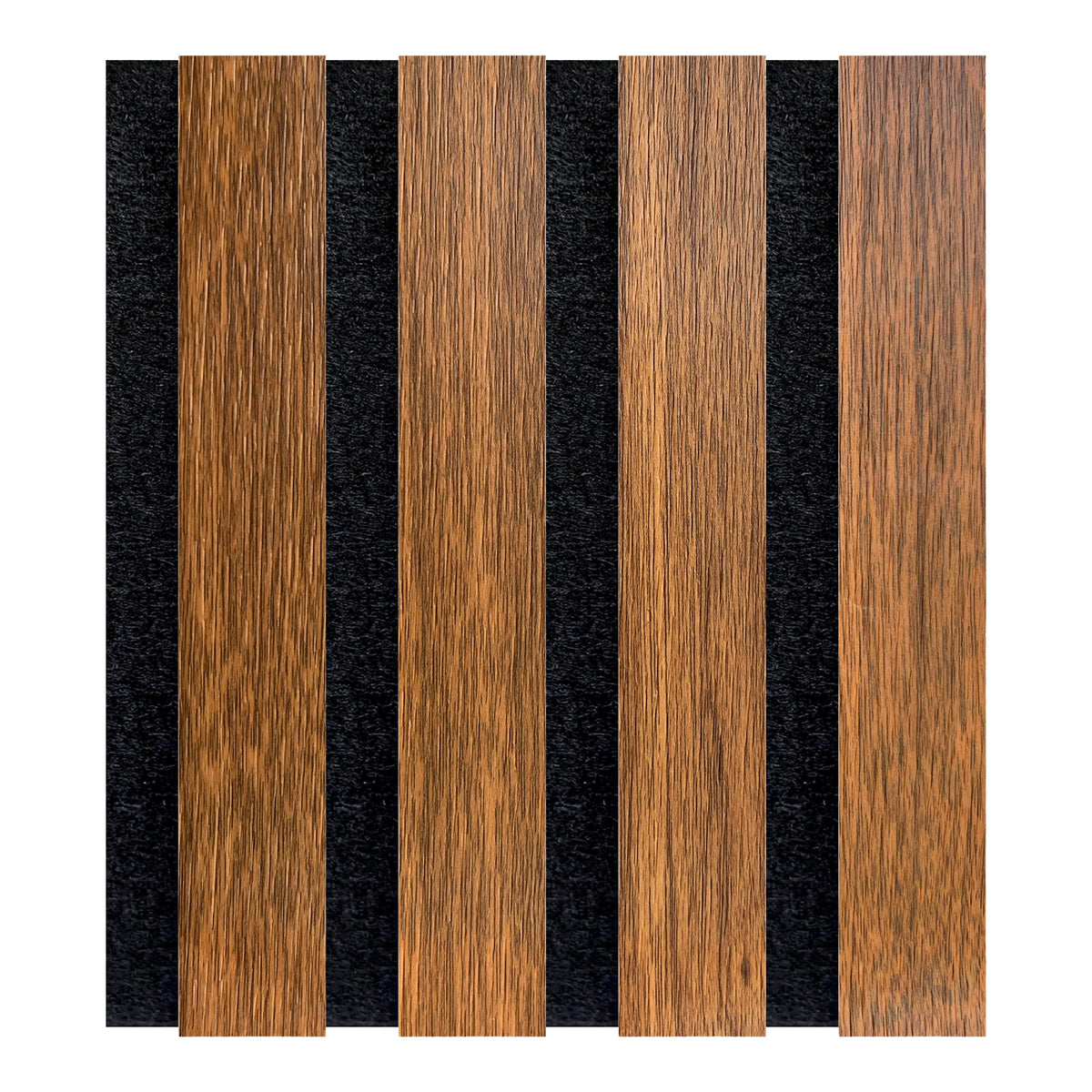 Acoustic Slat Wood Wall Panel - Walnut - SAMPLE