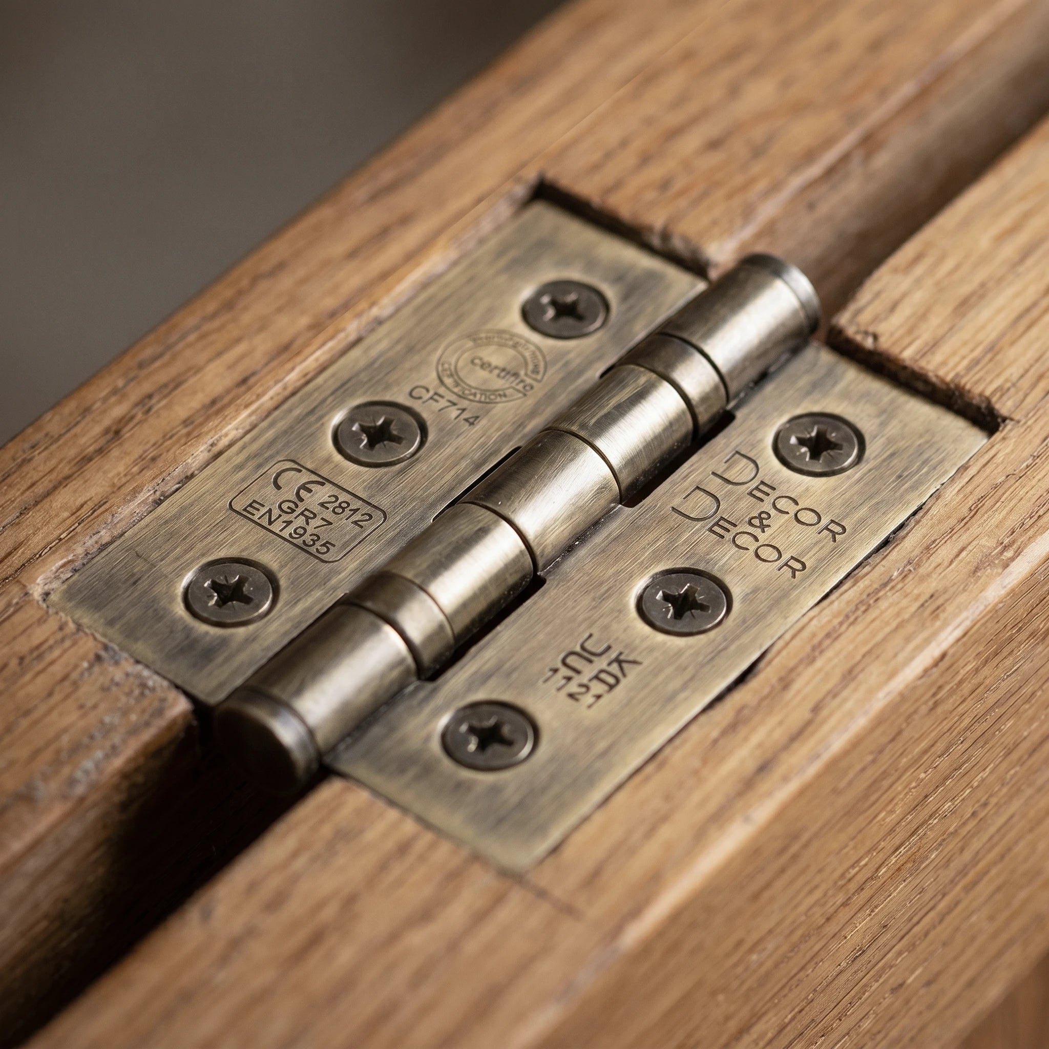 Ball Bearing Fire Rated Door Hinges - 76mm - Pair - Antique Brass – view 7