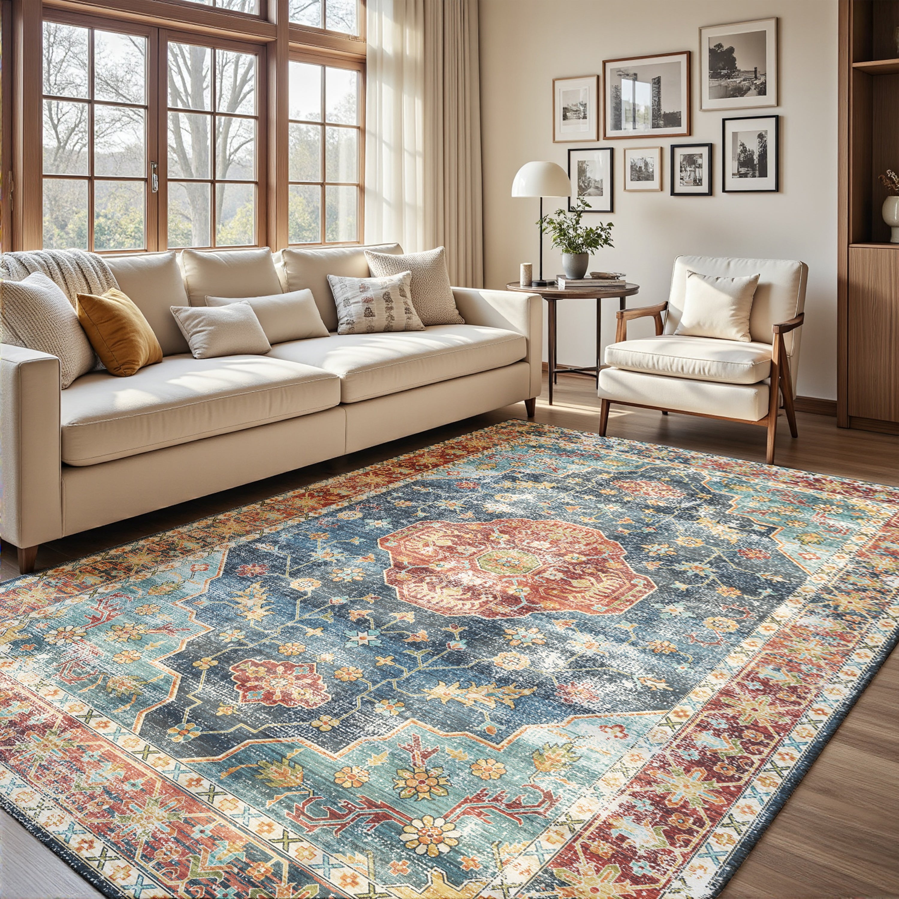 Avenza - Traditional Washable Large Area Rug - 160x230cm - Washable Rugs | Decoranddecor