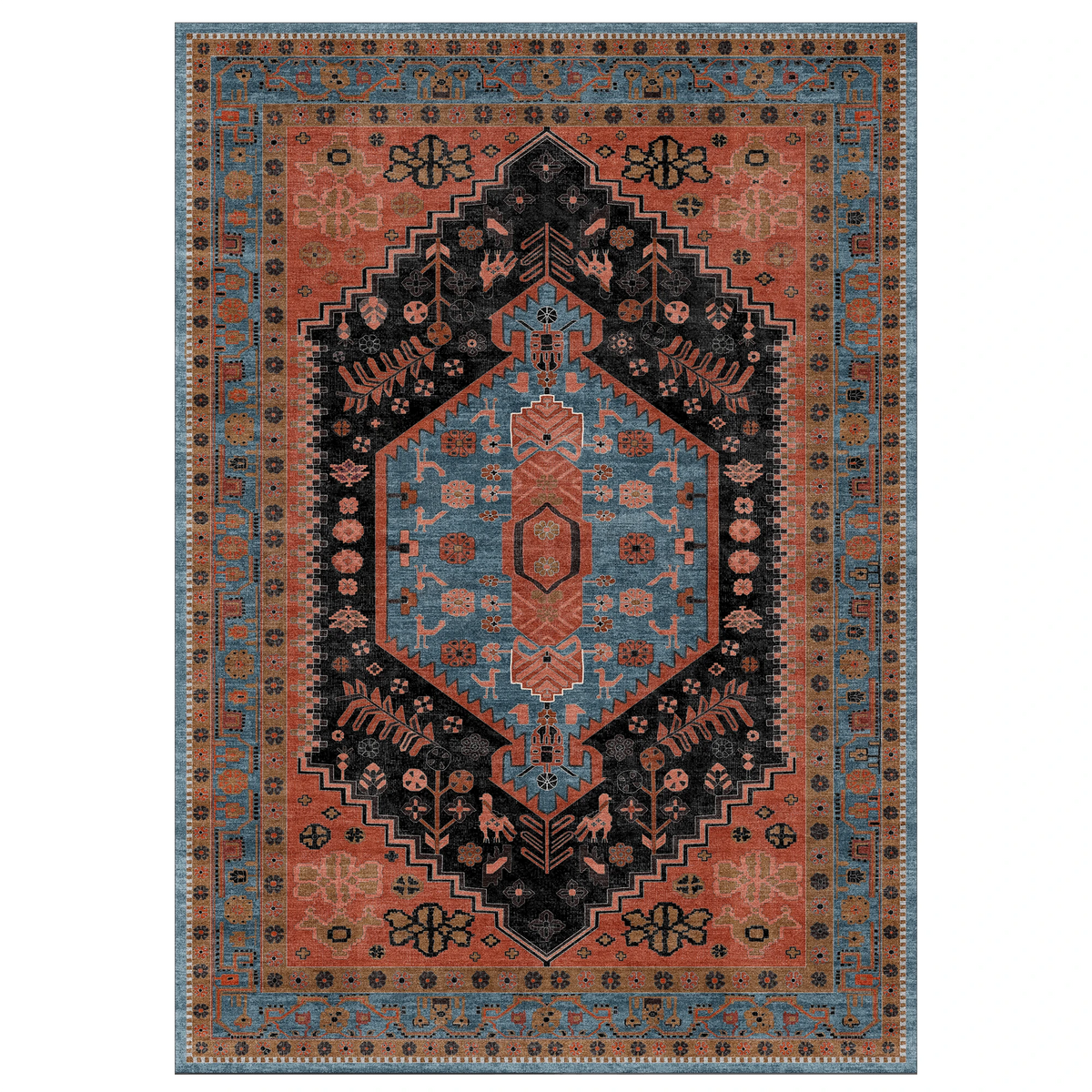 Lunora - Traditional Washable Dining Room Area Rug - 120x170cm