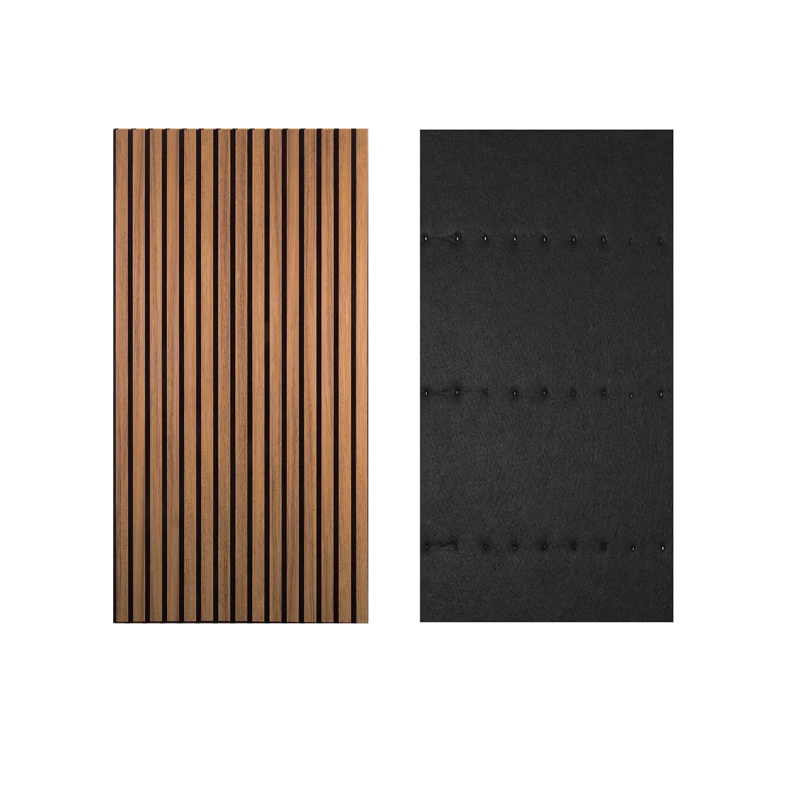 Acoustic Slat Wood Wall Panel - Walnut - 1200 - Decor And Decor