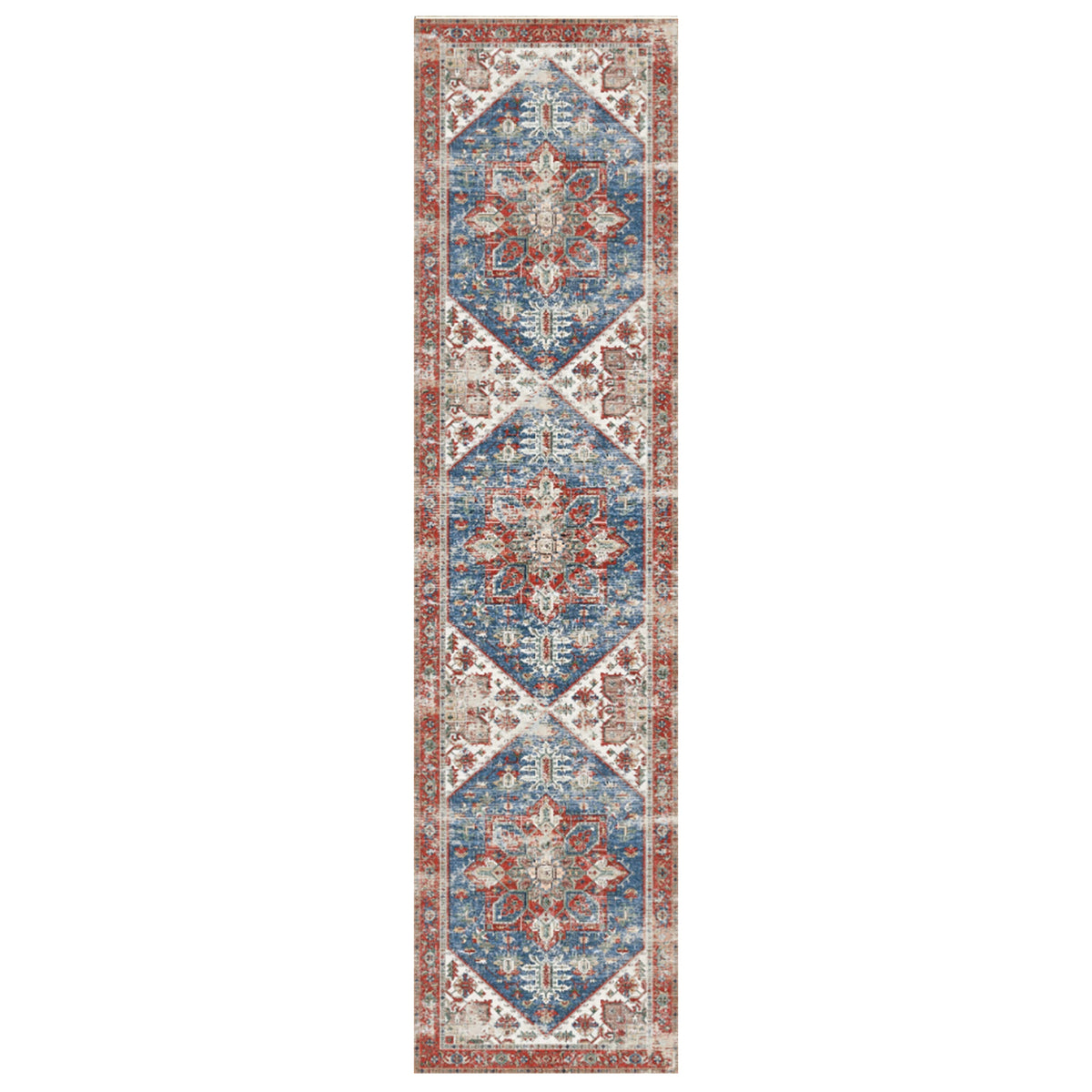 Mirela - Distressed Washable Runner Hallway Rug - 60x240cm – view 2