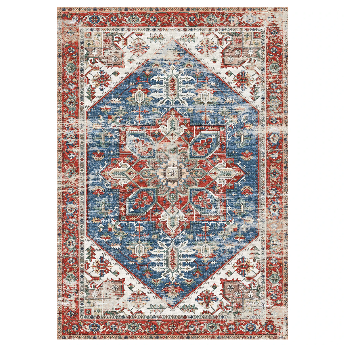 Mirela - Distressed Washable Kitchen Rug - 80x150cm