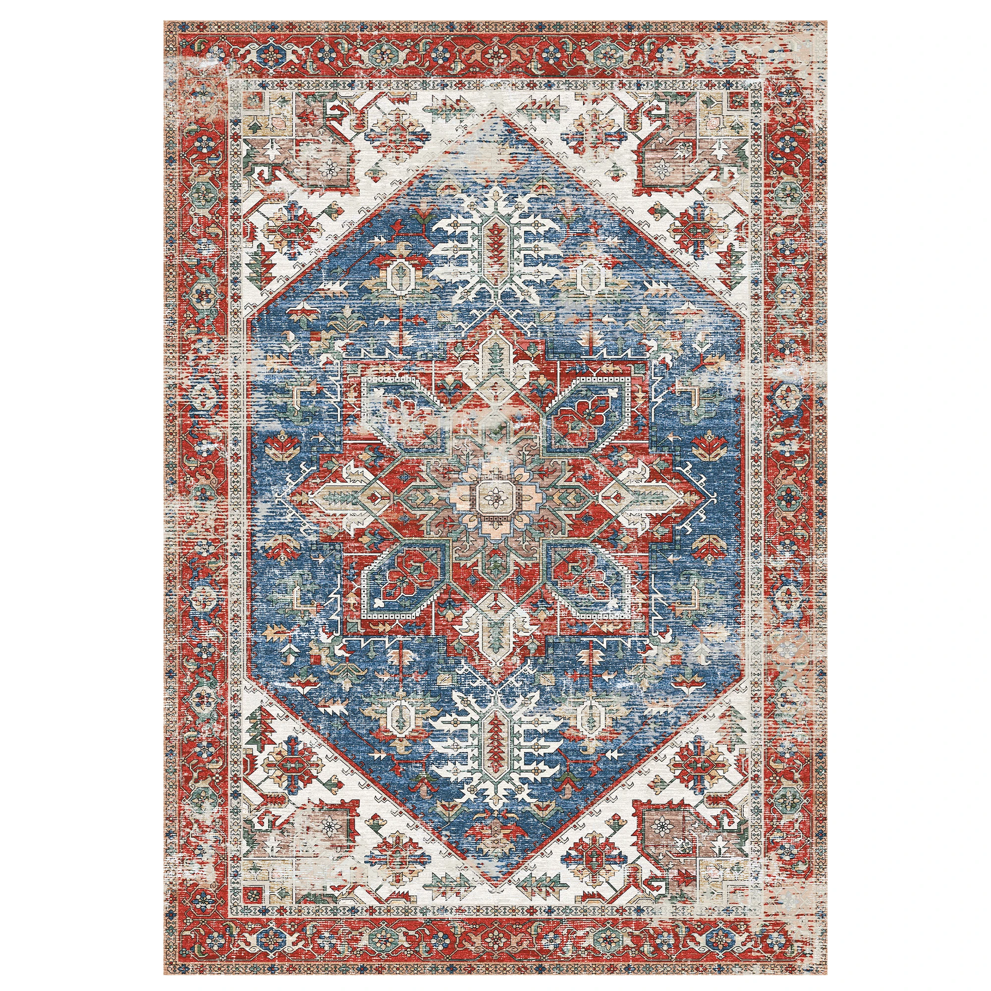 Mirela - Distressed Washable Kitchen Rug - 80x150cm