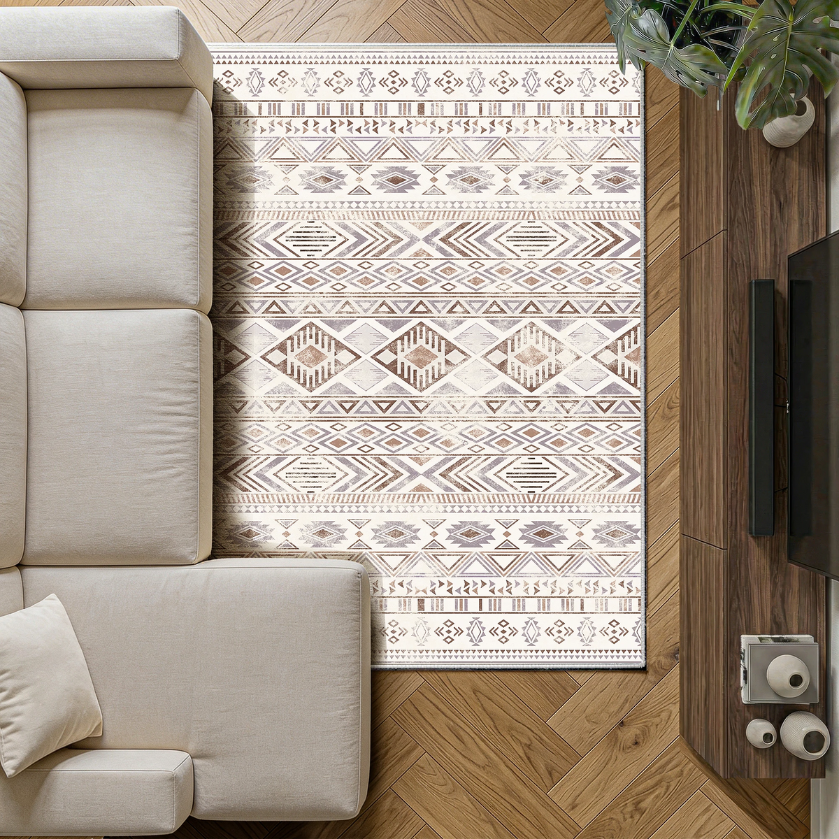 Nomira - Traditional Washable Area Rug - 120x170cm